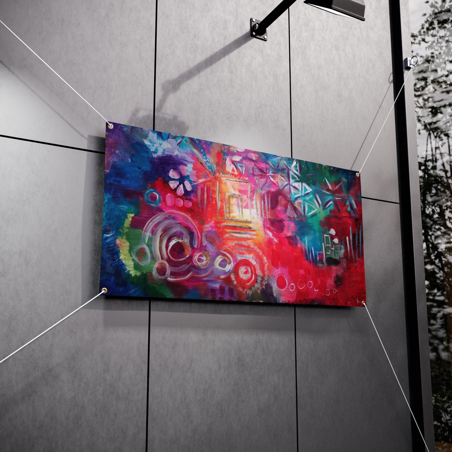 Awaken the Inner Light by Avigail Sapir Sukkah Tapestry (waterproof)