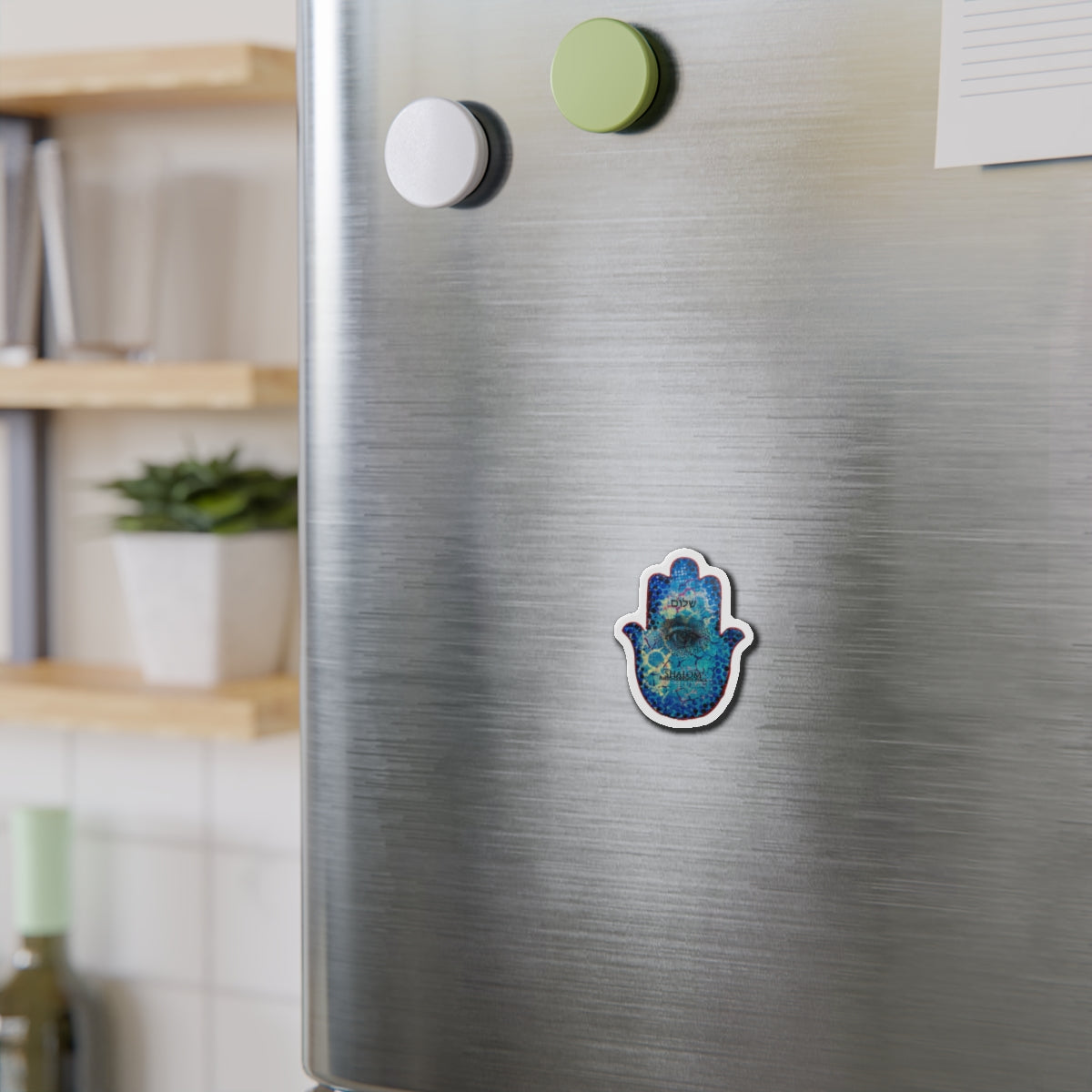 "Hamsa in Blues" by Esther Cohen Magnet