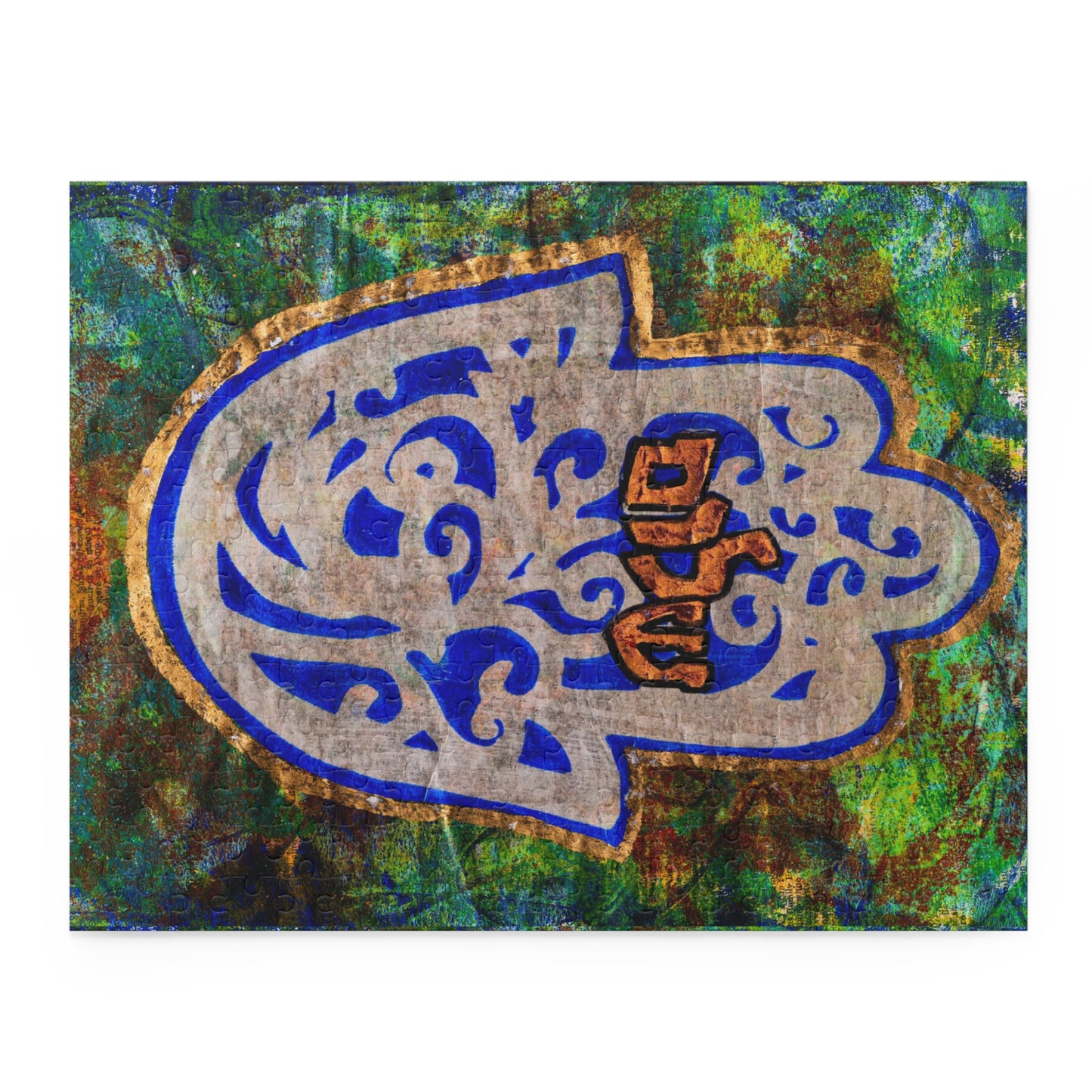 "Hamsa of Peace" by Esther Cohen Puzzle (120, 252, 500-Piece)