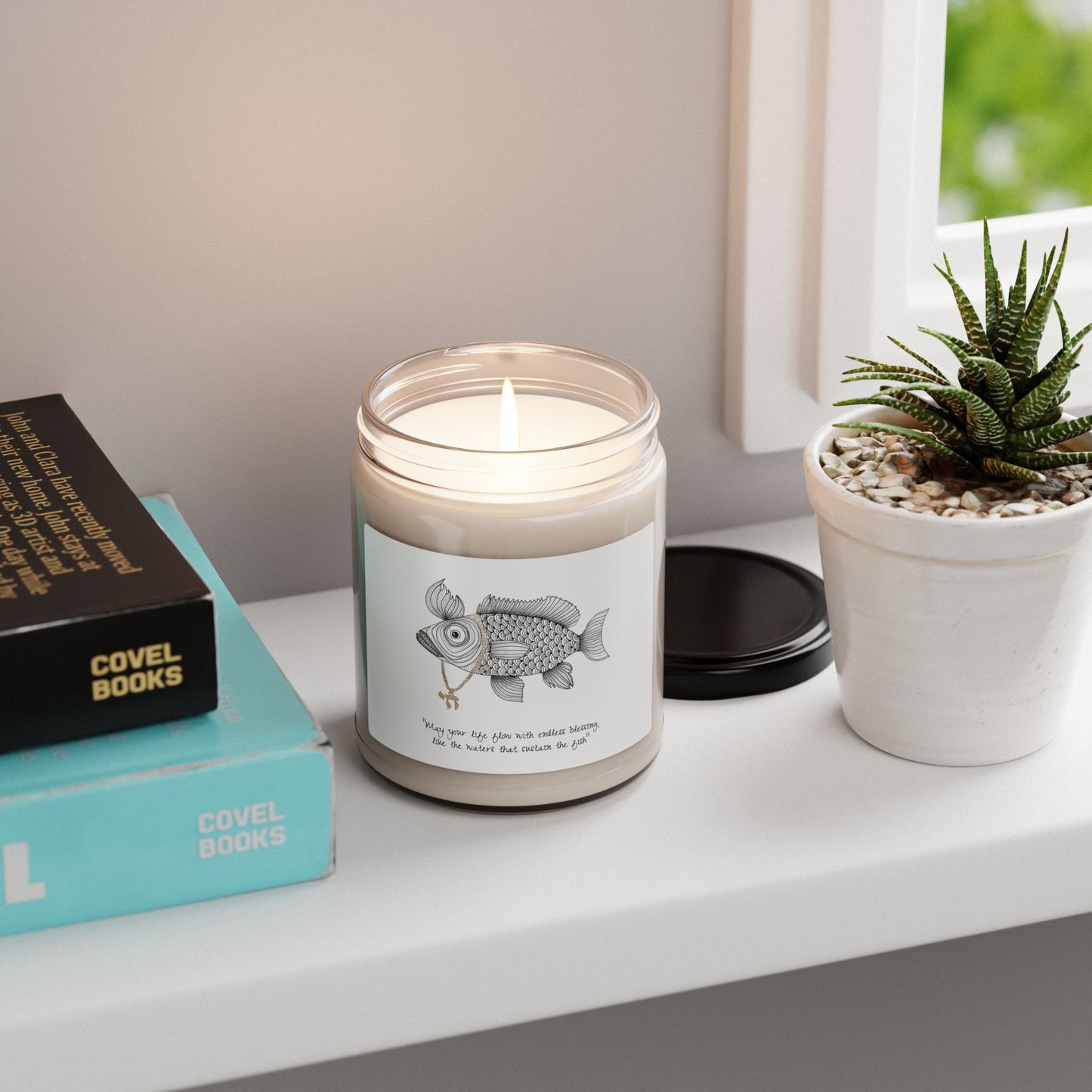 Soy Candle - Chai Fish Art, 9oz