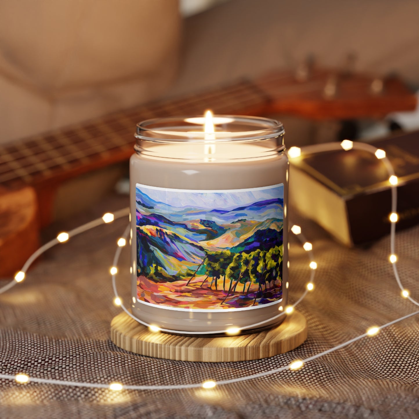 “Mountaintop Vineyard” by Leah Luria Scented Soy Candle, 9oz
