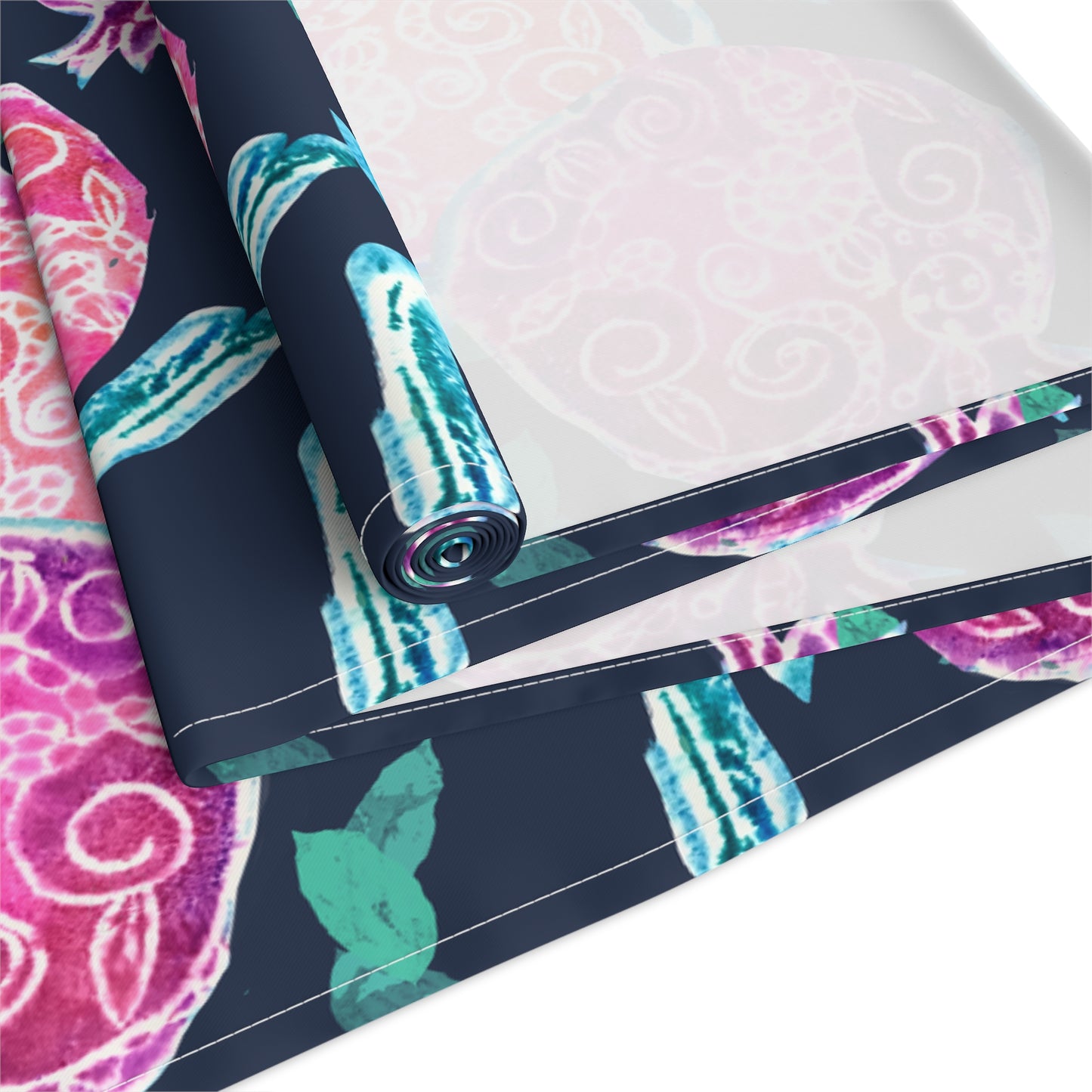 “Pomegranate Whimsy” by Leah Luria Table Runner (Cotton, Poly)