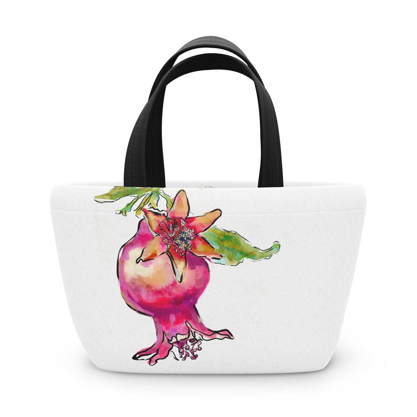 Painted Pomegranate by Leah Luria Lunch Bag