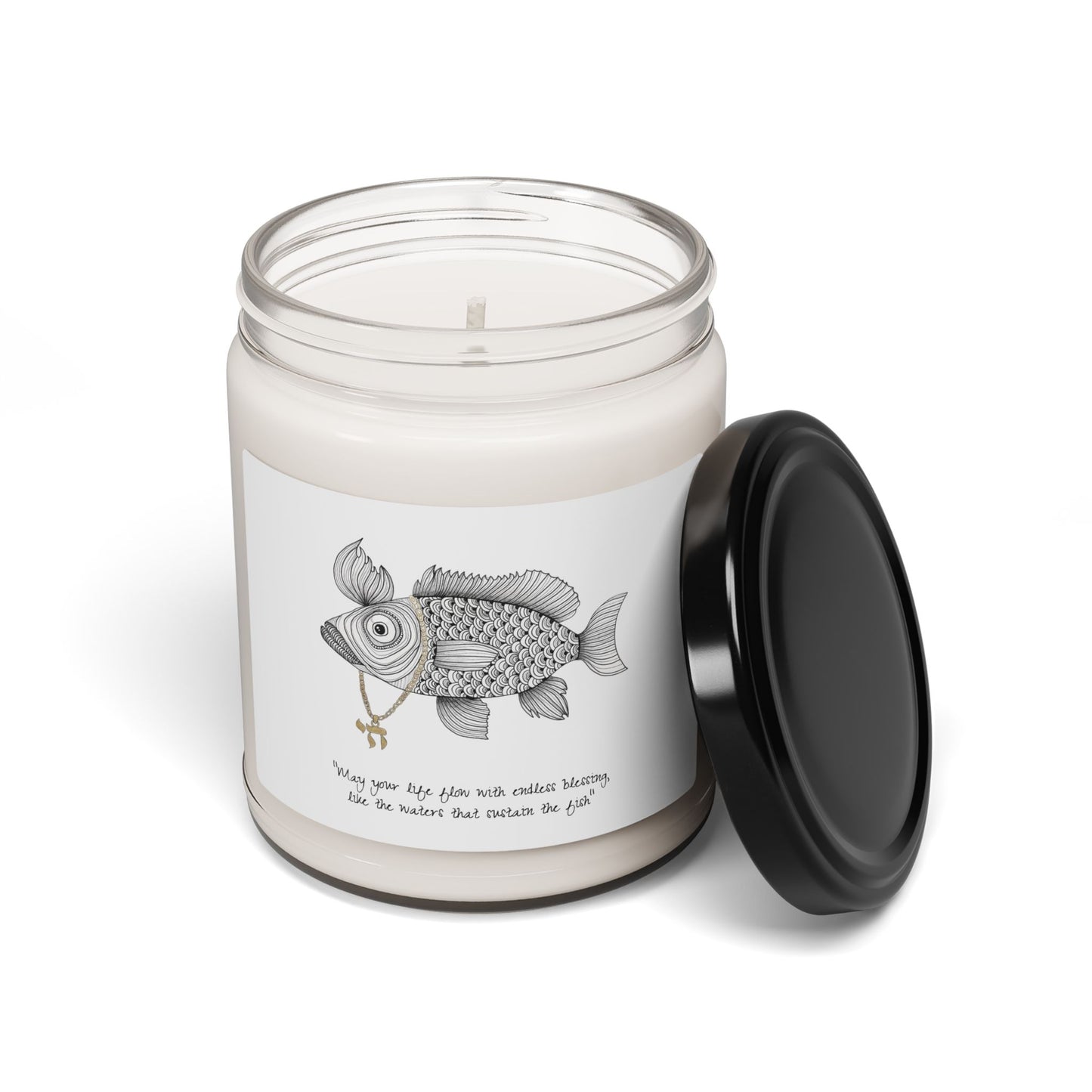 Soy Candle - Chai Fish Art, 9oz