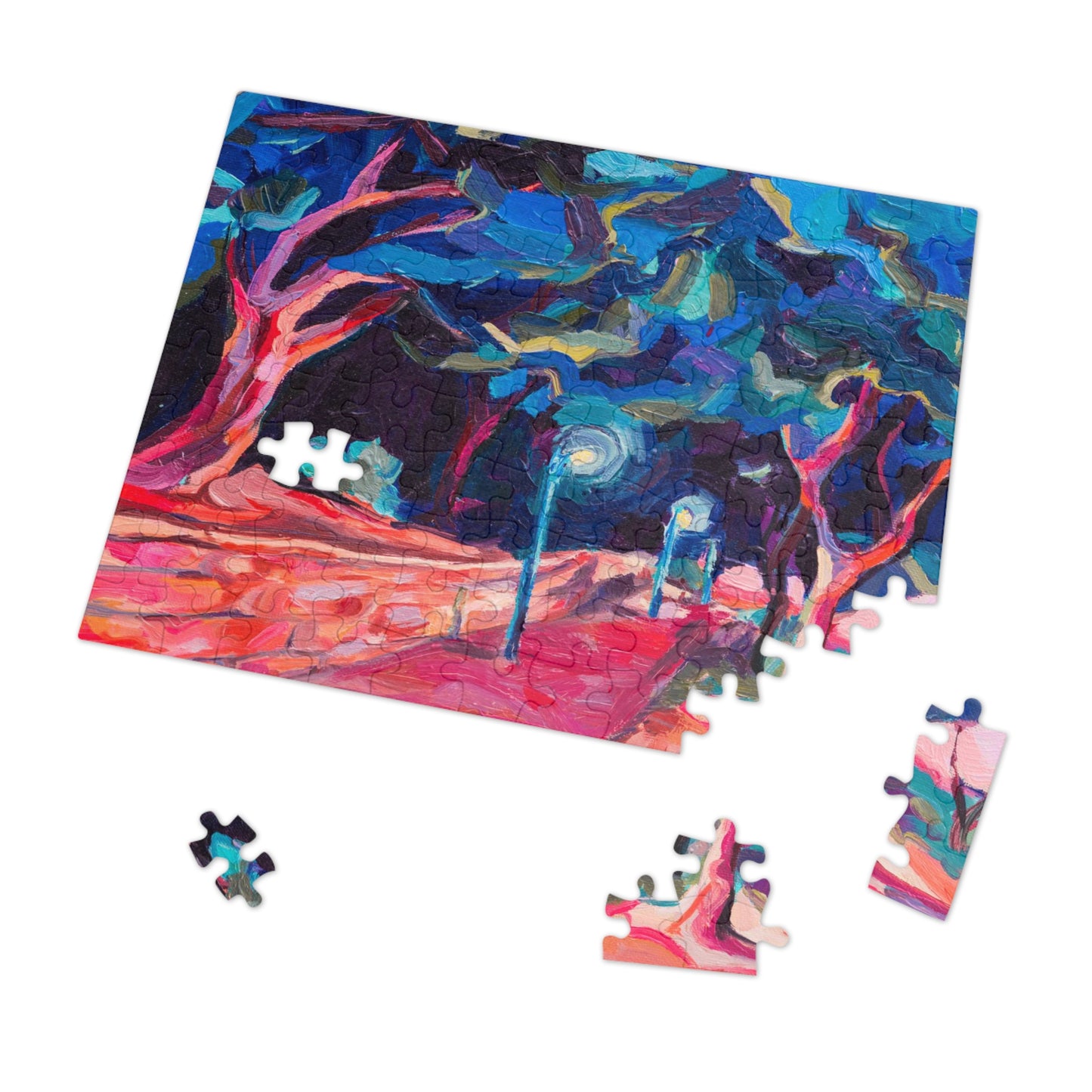 “Summer Evening Stroll in Israel” by Leah Luria Jigsaw Puzzle (30, 110, 252, 500,1000-Piece)