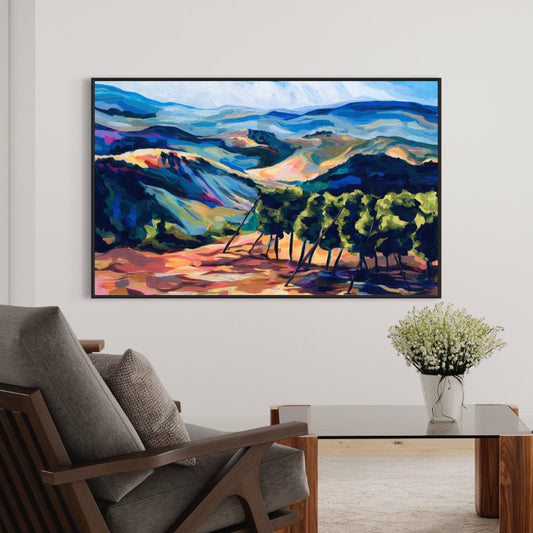 Gush Mountaintop Vineyard by Leah Luria Print on Fine Art Paper or Canvas Giclée