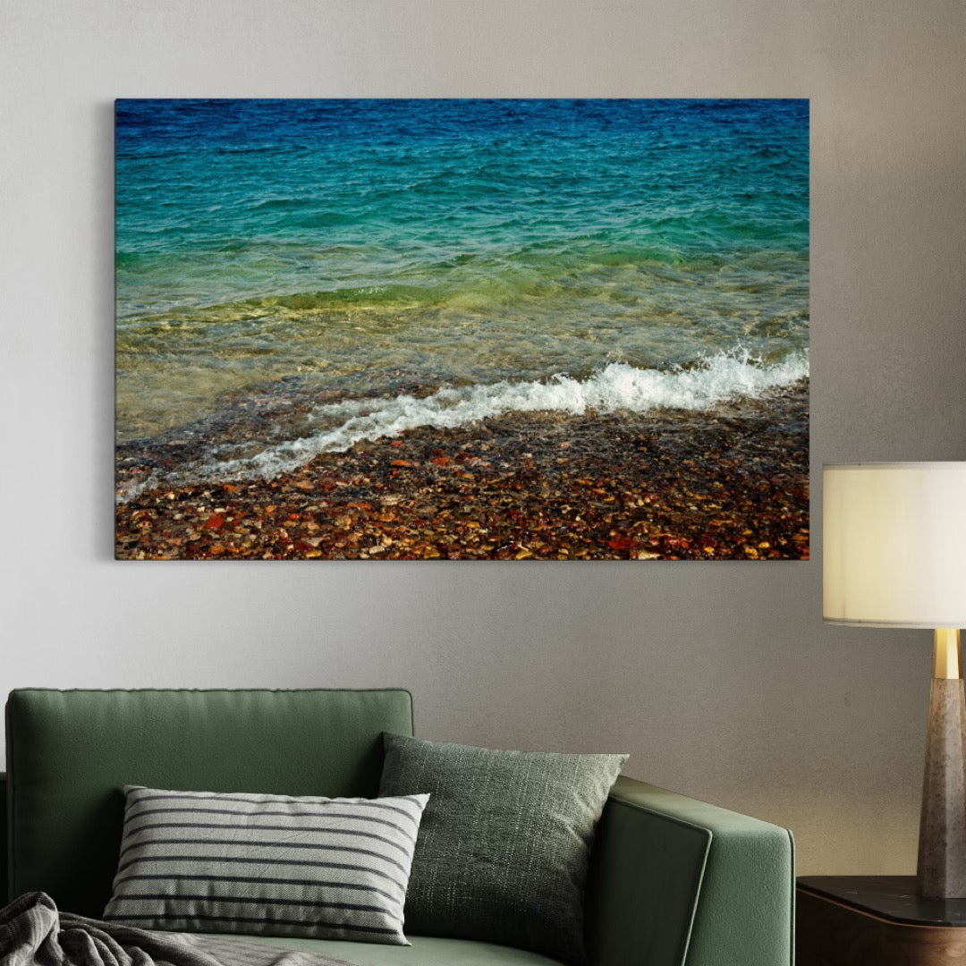Red Sea Rainbow by Yehoshua Halevi Photograph - Acrylic Print (French Cleat Hanging)