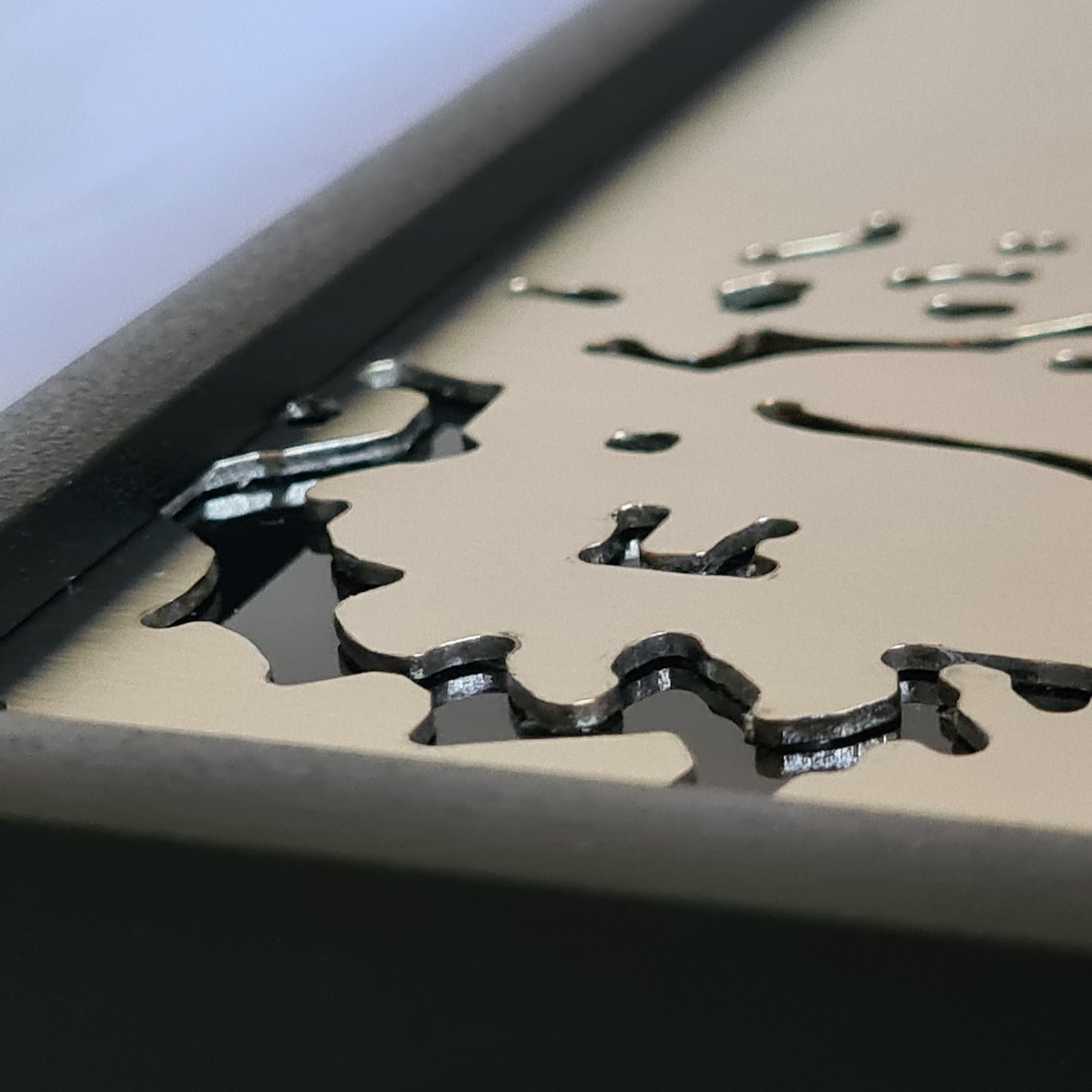 Modern Metal Portrait of Pnei Menachem