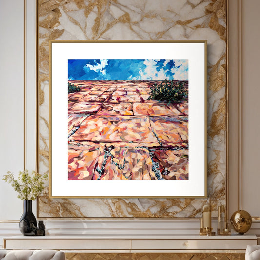 Kotel from Below III by Leah Luria Print on Fine Art Paper or Canvas Giclée