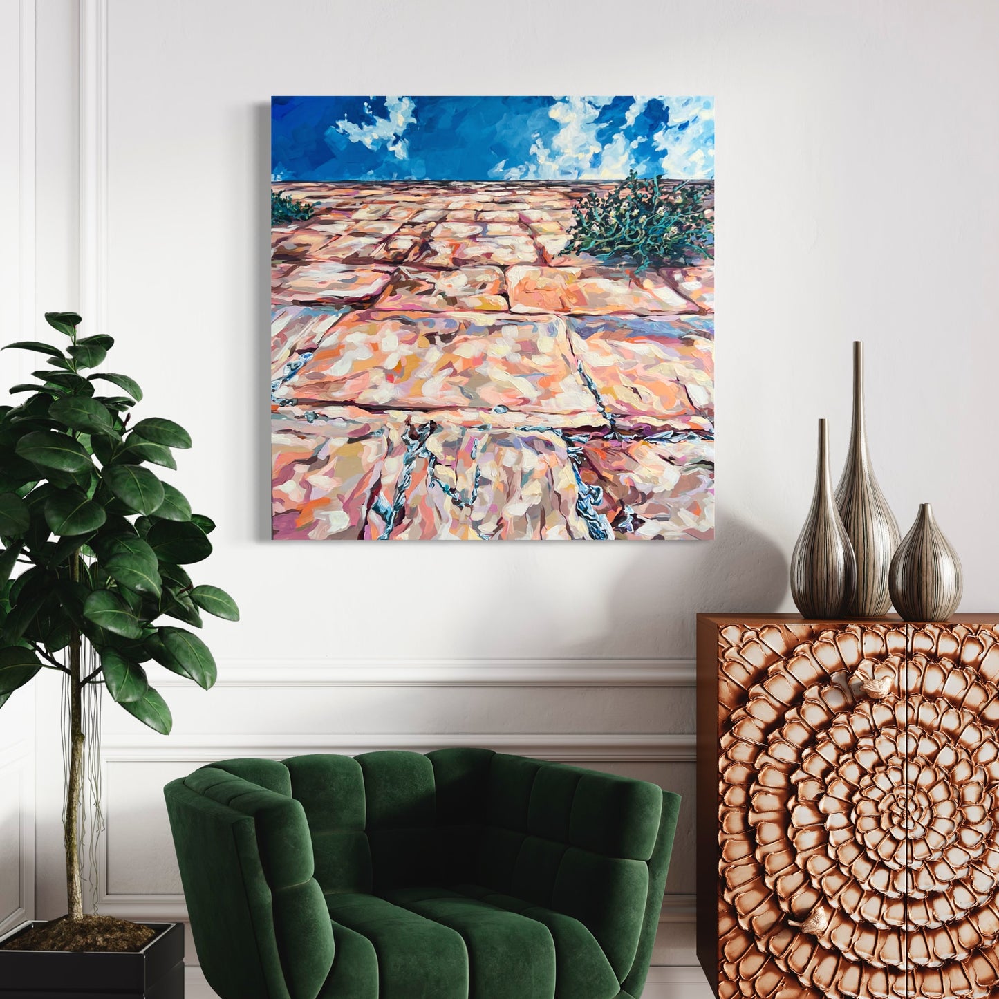 Kotel from Below III by Leah Luria Print on Fine Art Paper or Canvas Giclée