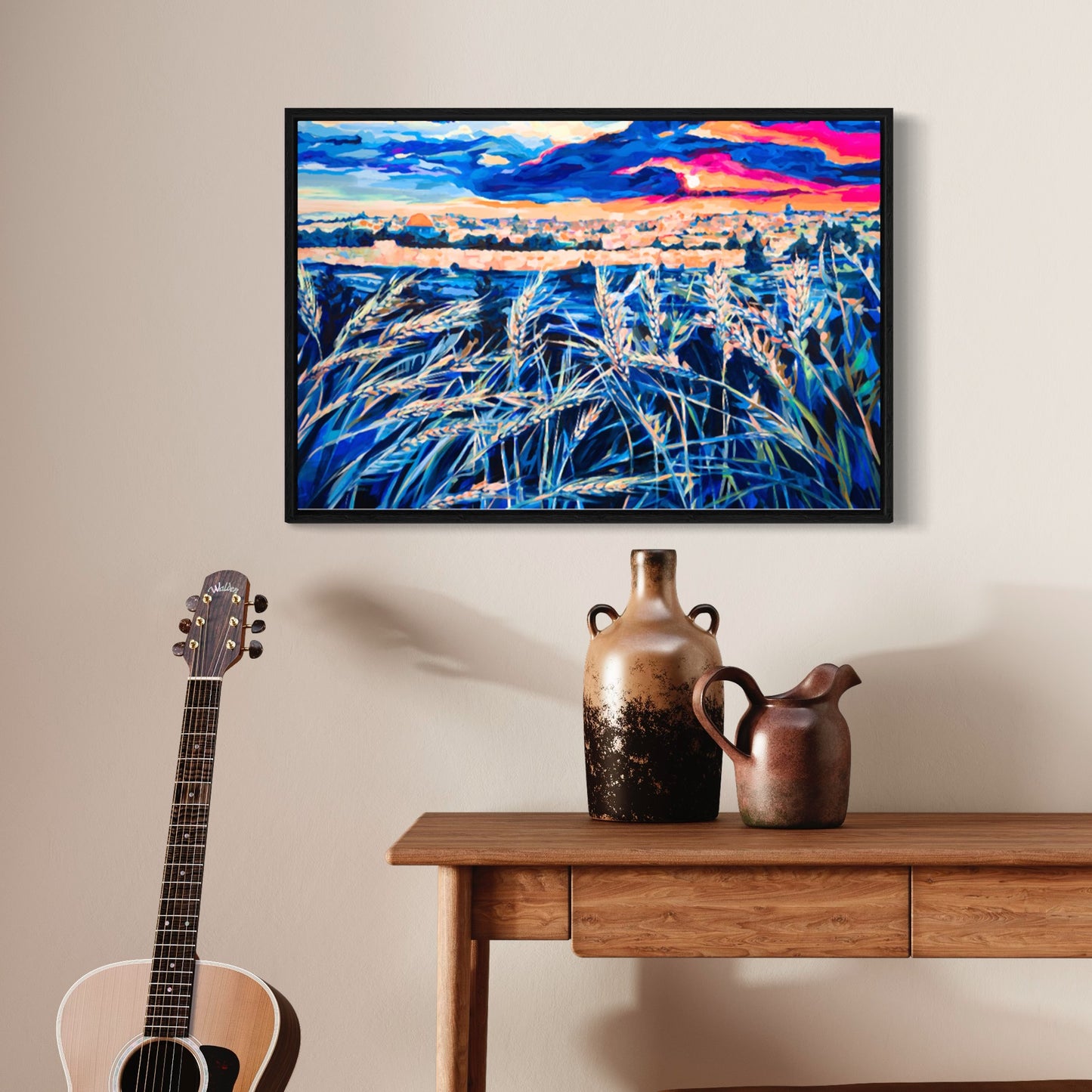 Jerusalem Sunset: Wild Wheat Symphony