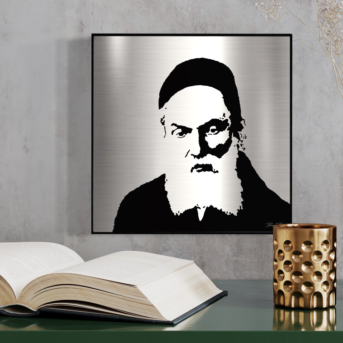 Modern Metal Portrait of the Chofetz Chaim