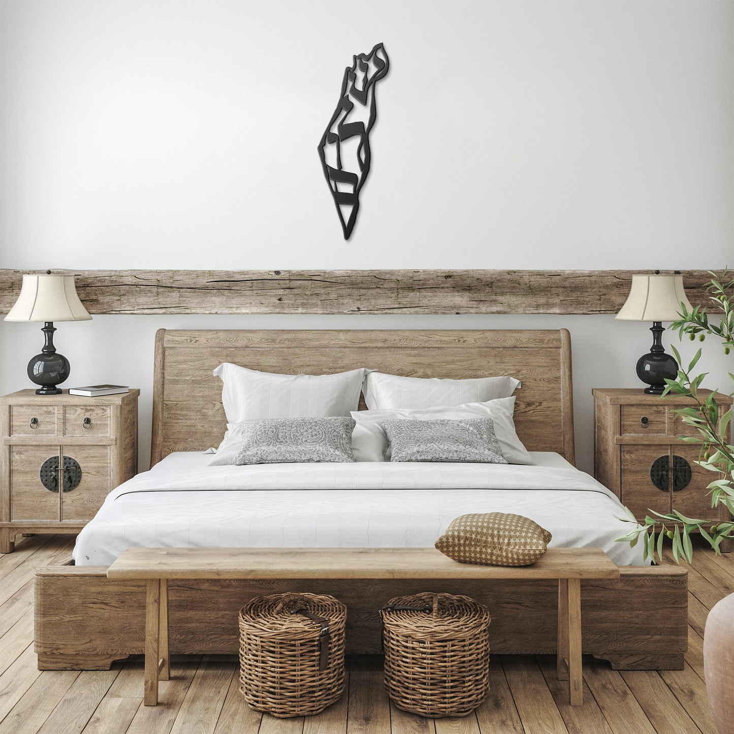 Peace in Israel by Leah Luria - Metal Wall Art