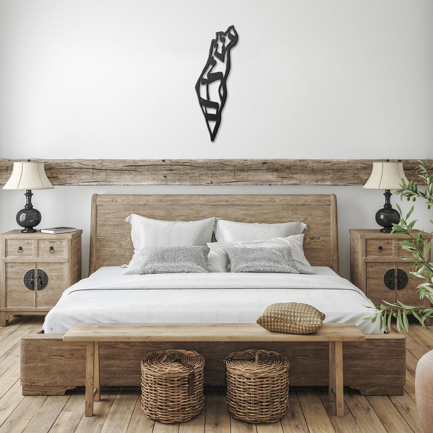 Peace in Israel by Leah Luria Metal Wall Art