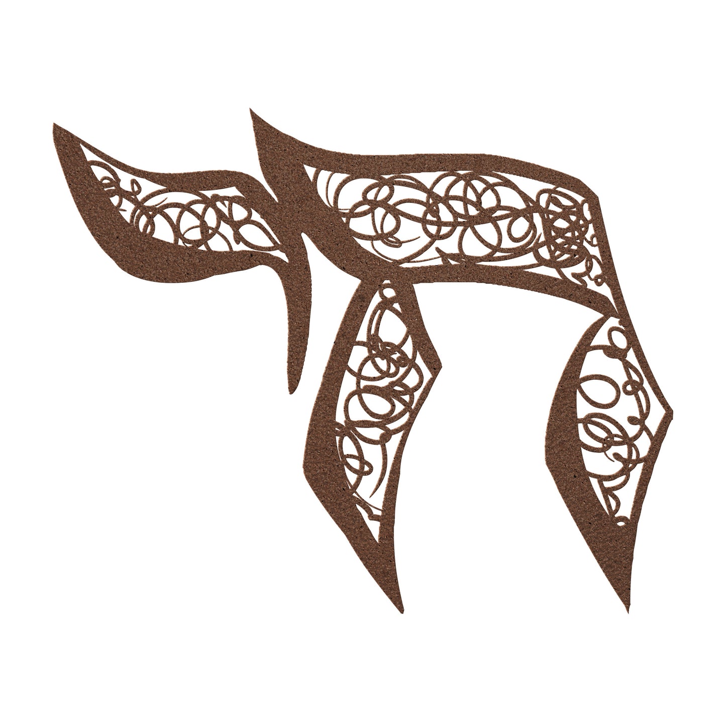 Scribble Chai Metal Wall Art by Leah Luria