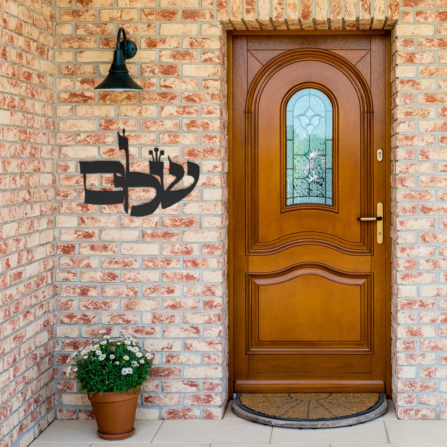 Shalom II by Leah Luria Metal Wall Art