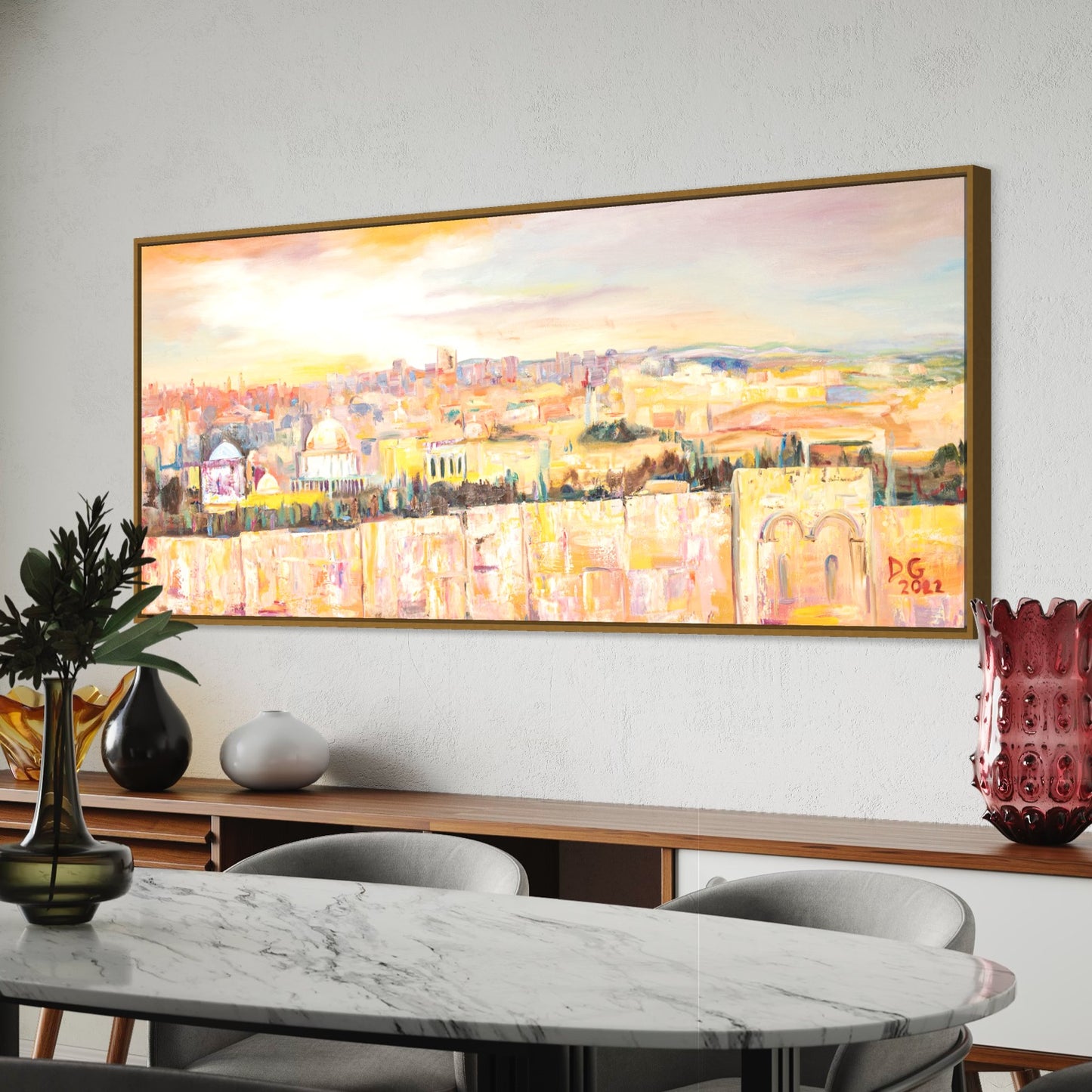 Morning Light Over Jerusalem by Dara Goldschmidt