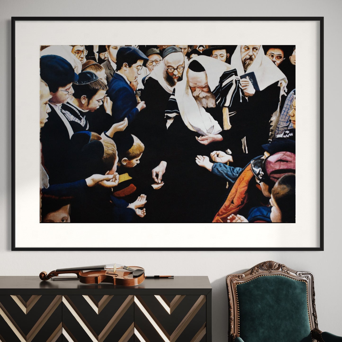 Tzedoqah by Pinchas Bensusan Fine Art Print on Canvas Giclée/Fine Art Paper