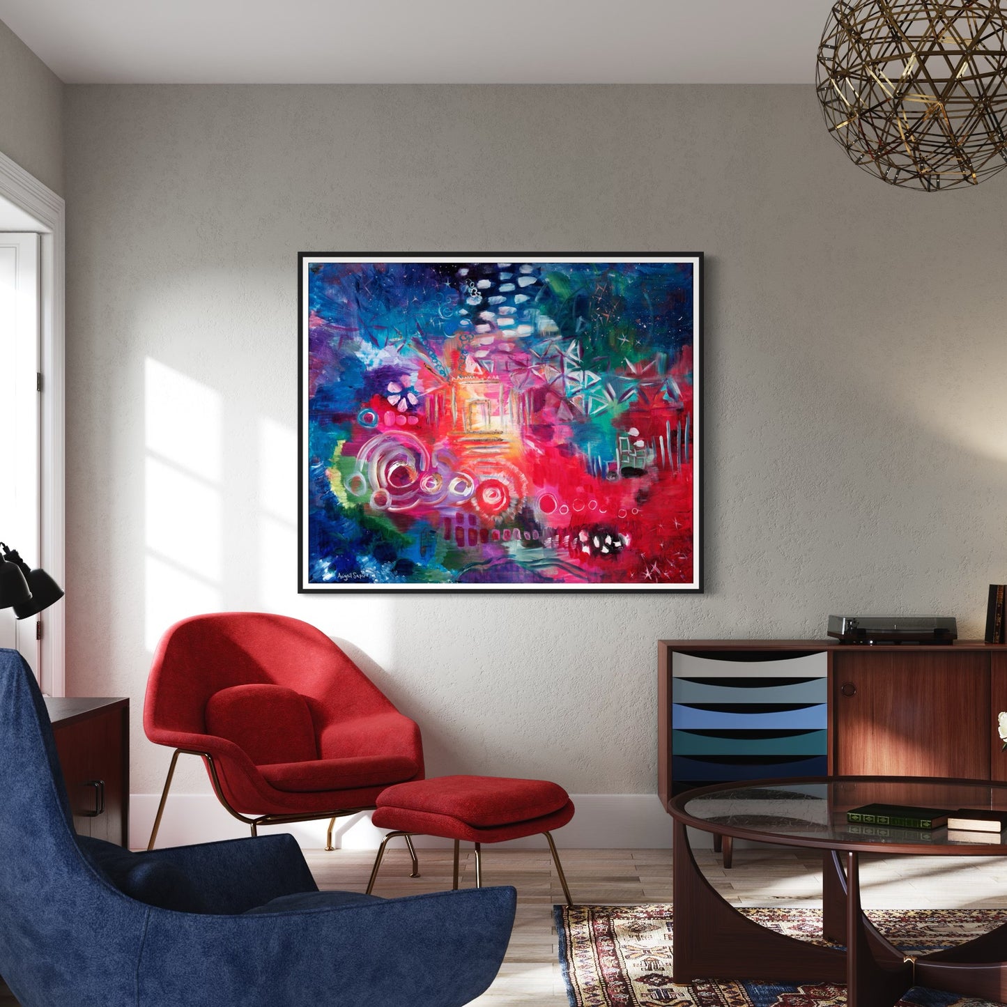 Awaken the Inner Light - Abstract Beit Hamikdash (Holy Temple) by Avigail Sapir - Print on Fine Art Paper or Canvas Giclée