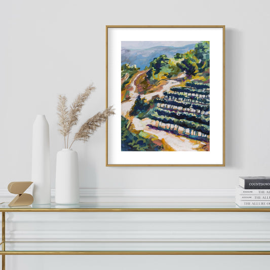 Vineyard in the Gush Print