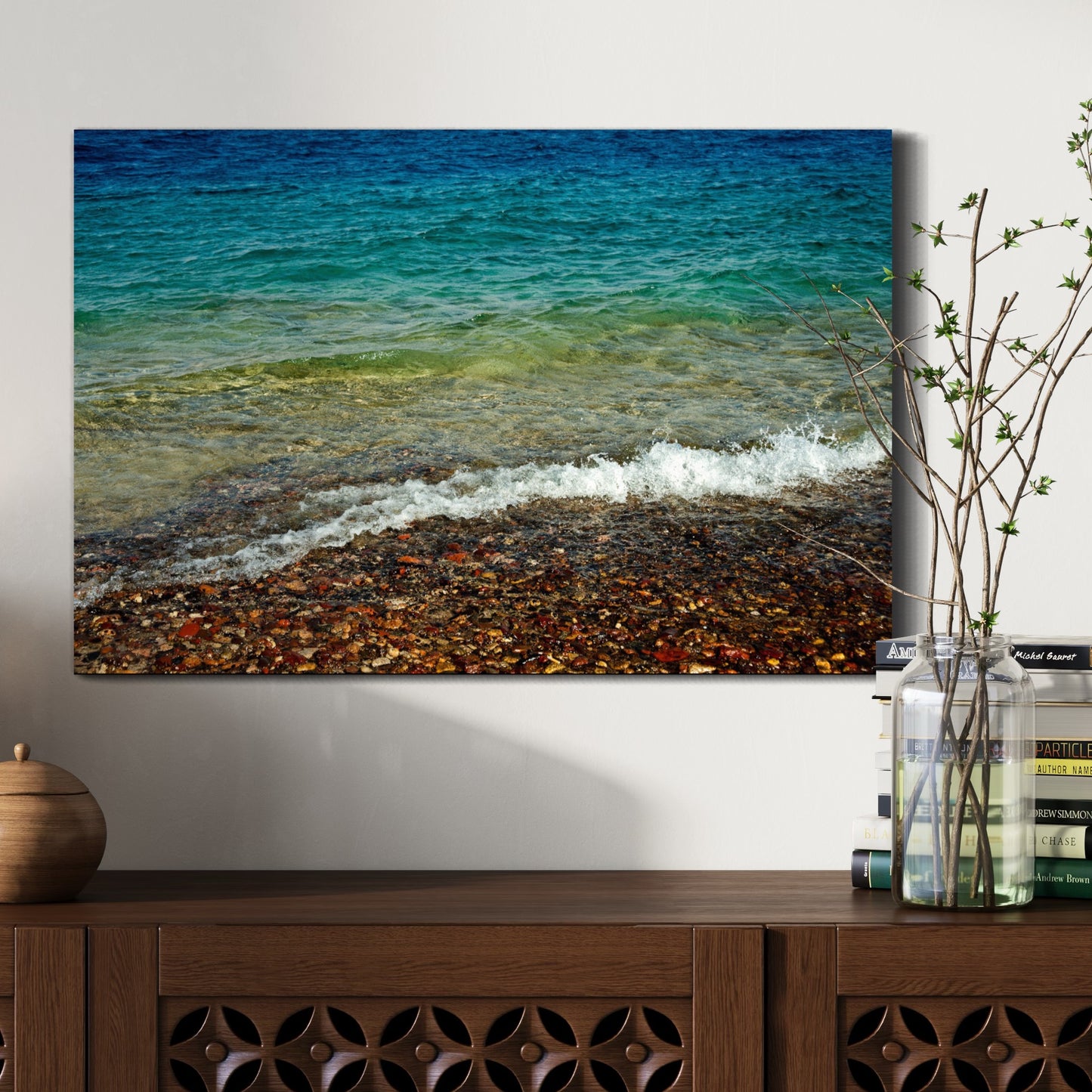 Red Sea Rainbow by Yehoshua Halevi Photograph - Acrylic Print (French Cleat Hanging)
