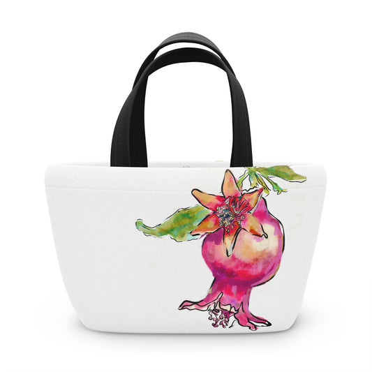 Painted Pomegranate by Leah Luria Lunch Bag