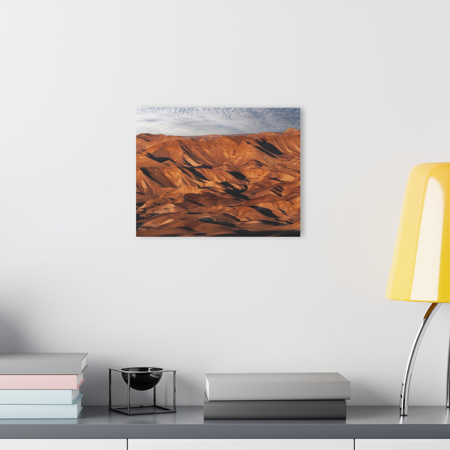 Judean Desert Sunrise by Yehoshua Halevi Photograph - Glossy Acrylic Print (French Cleat Hanging)
