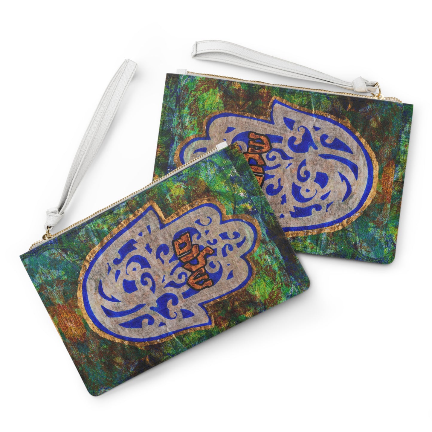 "Hamsa of Peace" by Esther Cohen Clutch Bag