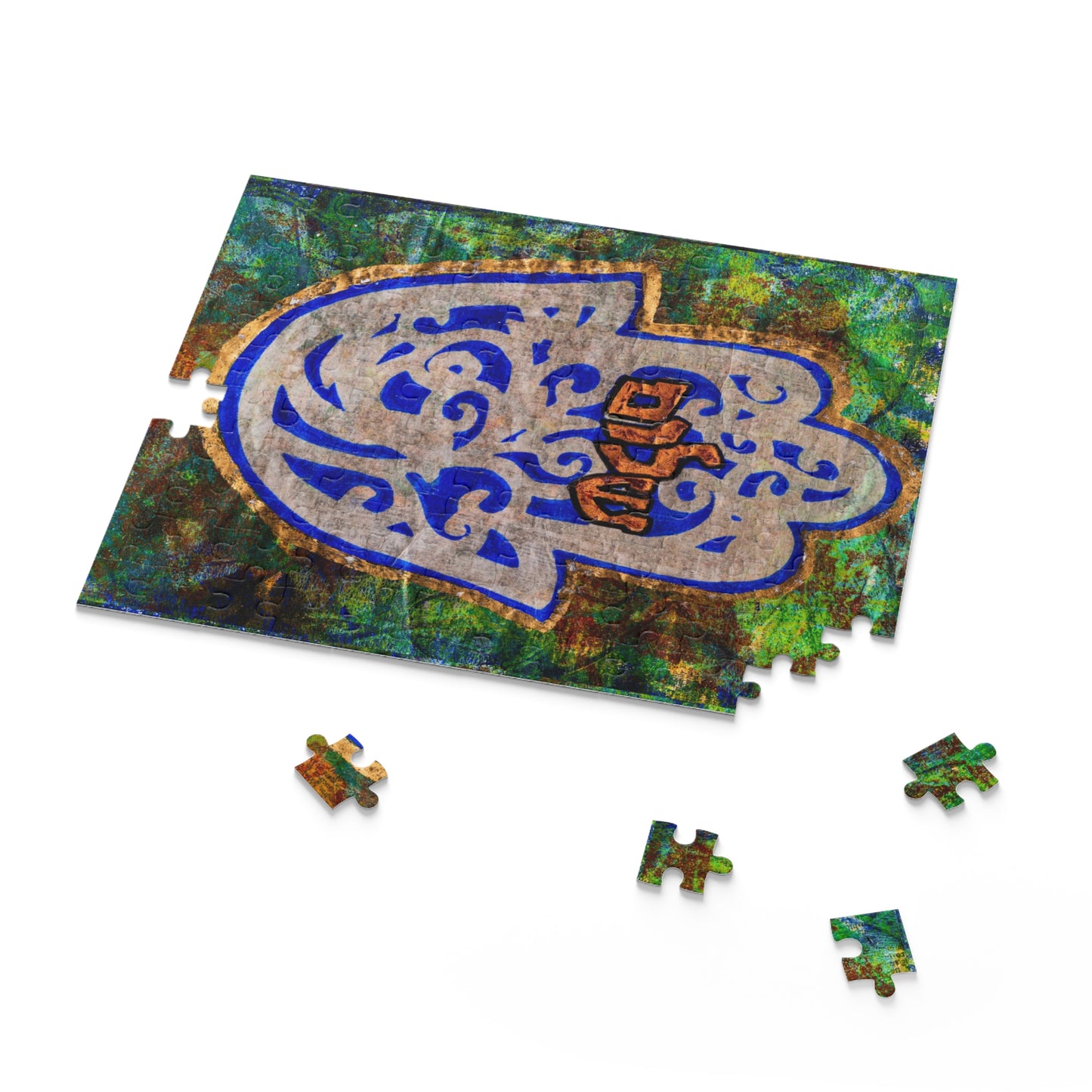 "Hamsa of Peace" by Esther Cohen Puzzle (120, 252, 500-Piece)