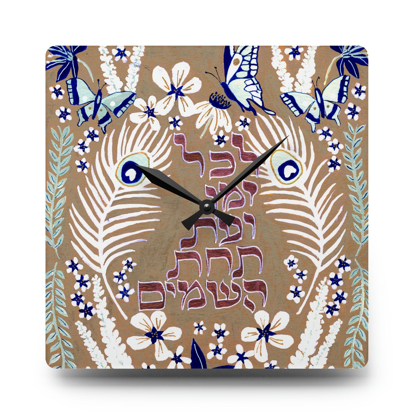 "Under Heaven" by Inbal Singer Acrylic Wall Clock