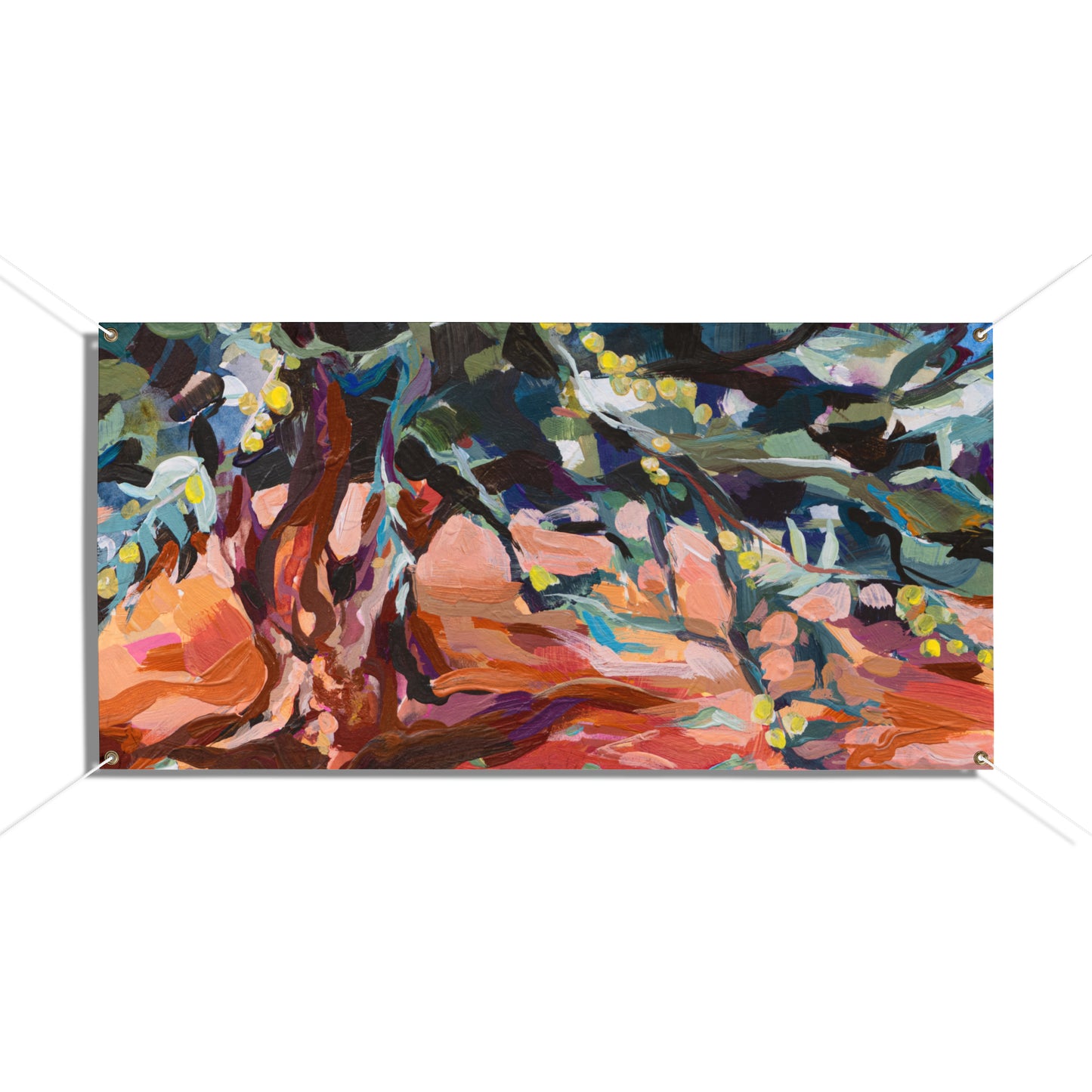 Meet Me Under the Olive Tree Sukkah Tapestry (waterproof)