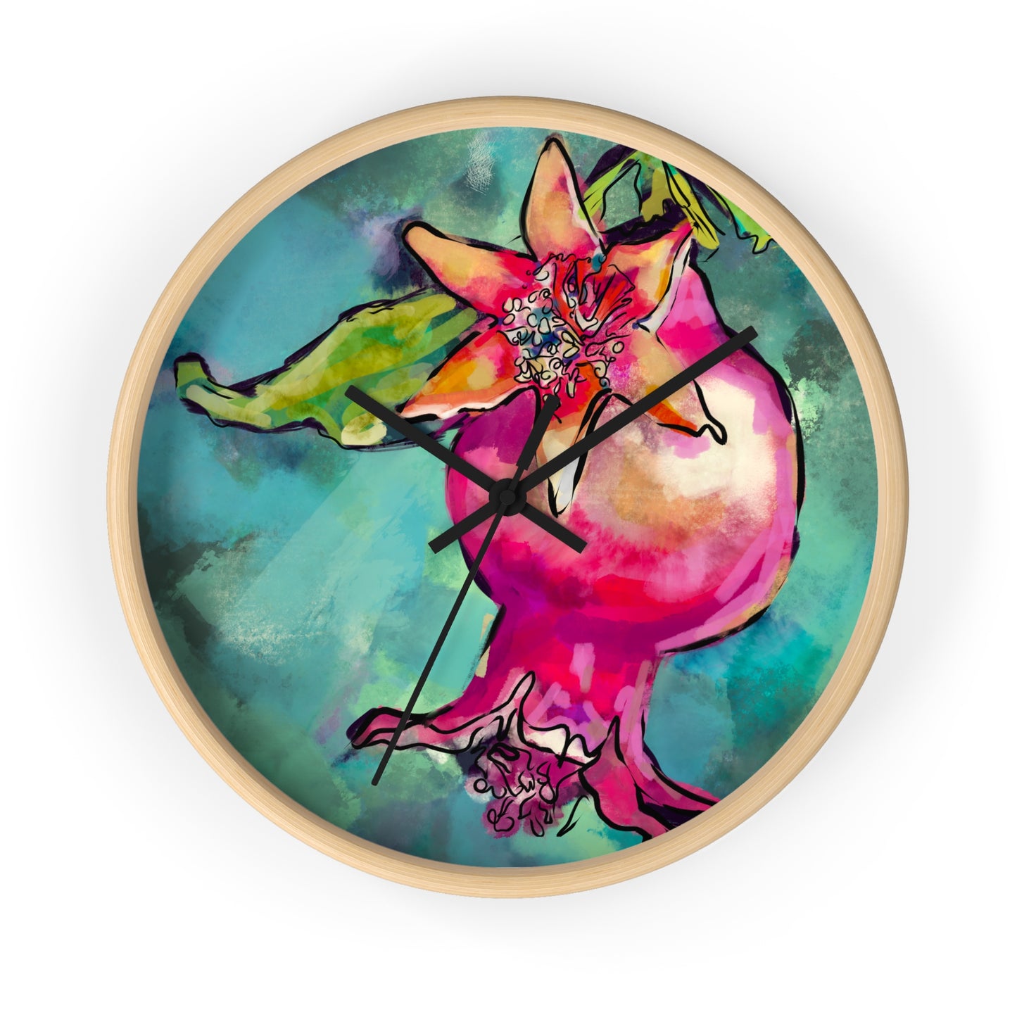 Pomegranate Wall Clock