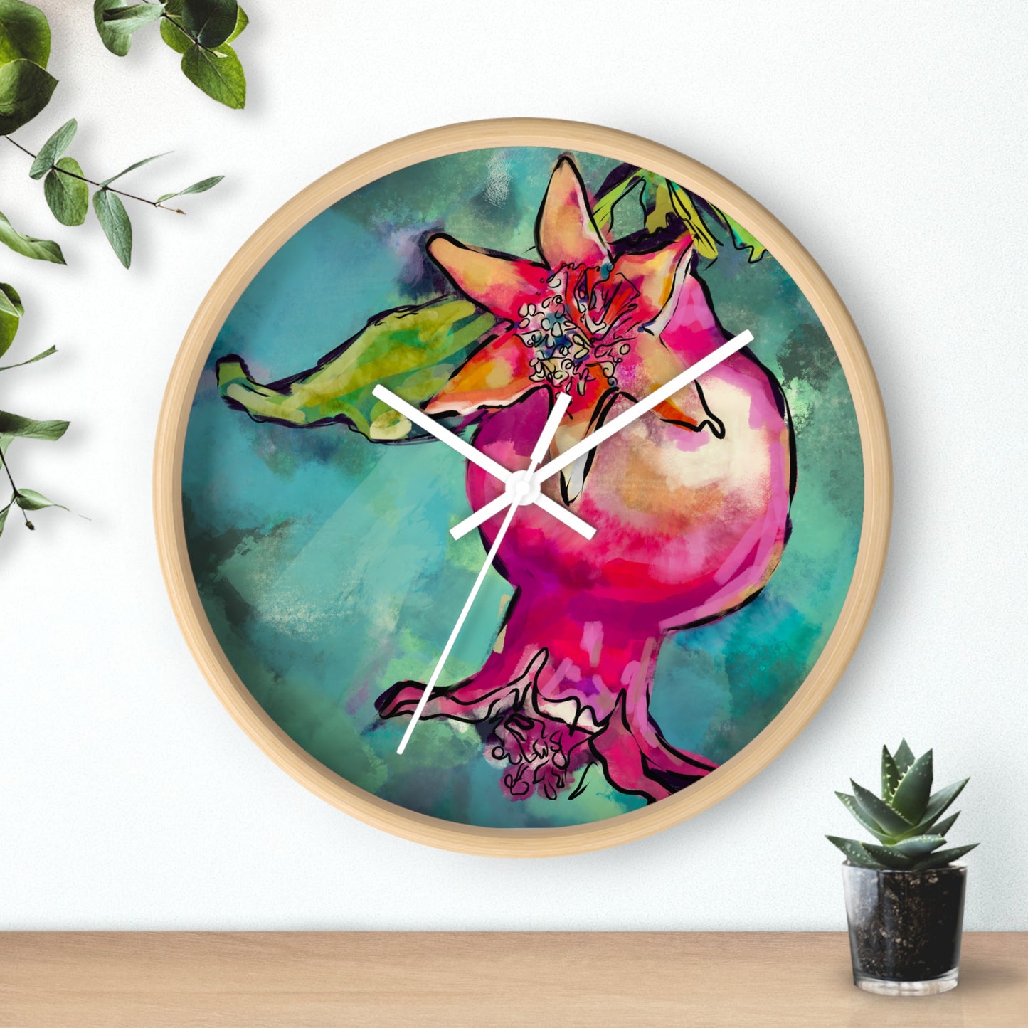 Pomegranate Wall Clock