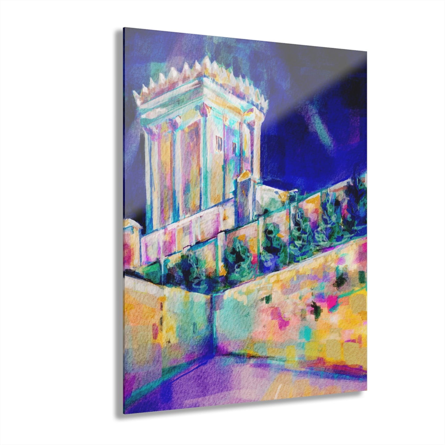 Night Vision - Beis Hamikdash III by Leah Luria Acrylic Prints (French Cleat Hanging)