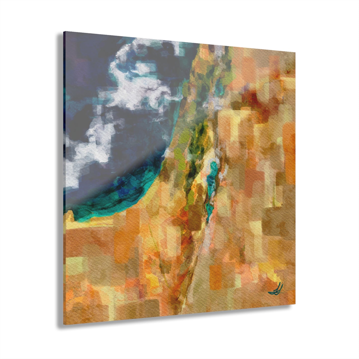 Israel from Above by Leah Luria Acrylic Print (French Cleat Hanging)