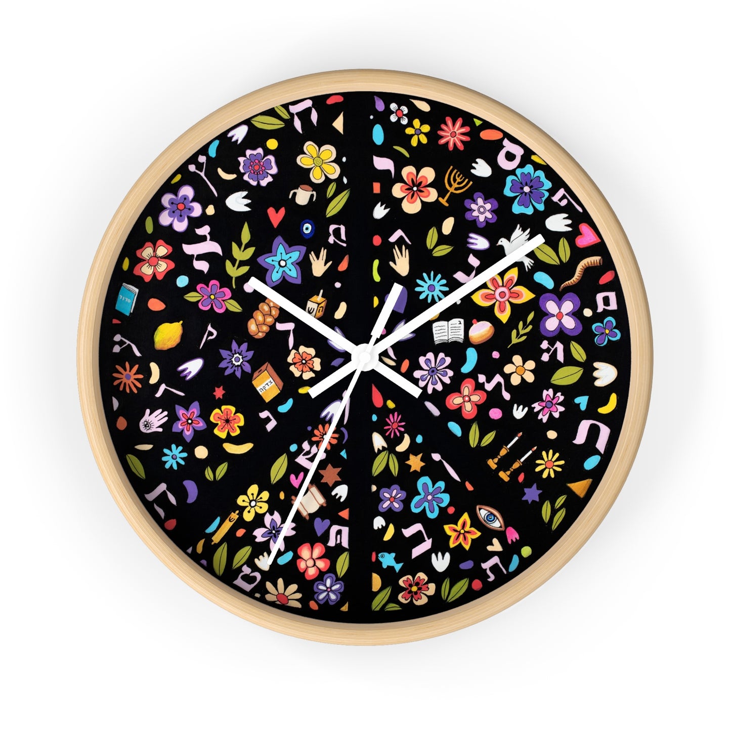 "Piece of Peace" by Yael Flatauer Wall Clock