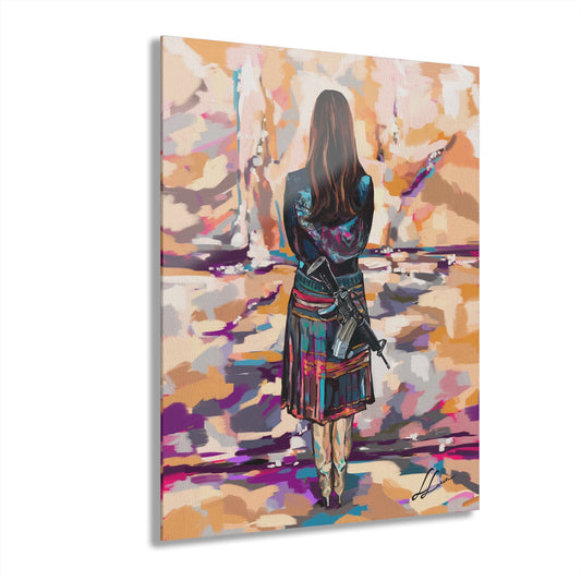 Aishet Chayelet by Leah Luria Glossy Modern Acrylic Print