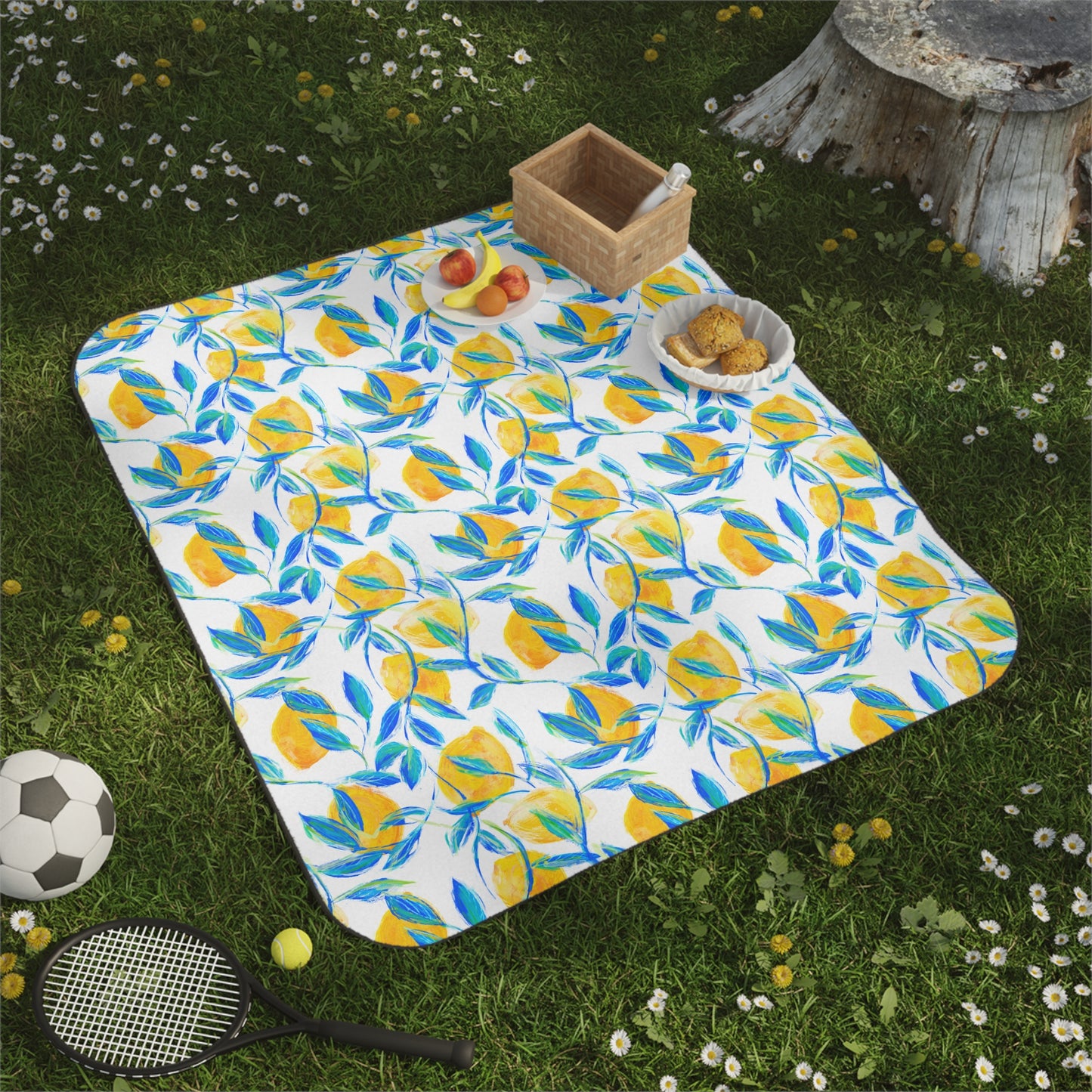 “Lemonade Serenade” by Leah Luria Picnic Blanket