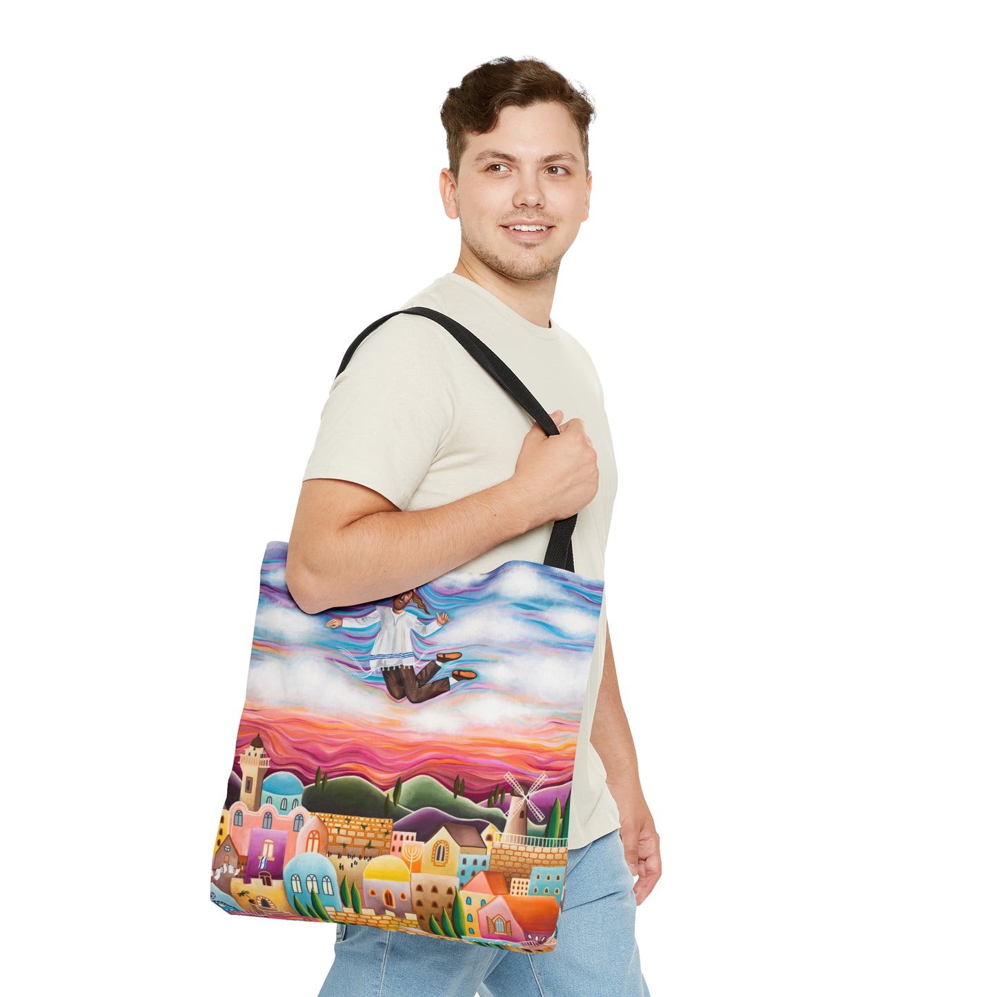 Flying Hassid by Yael Flataur Tote Bag