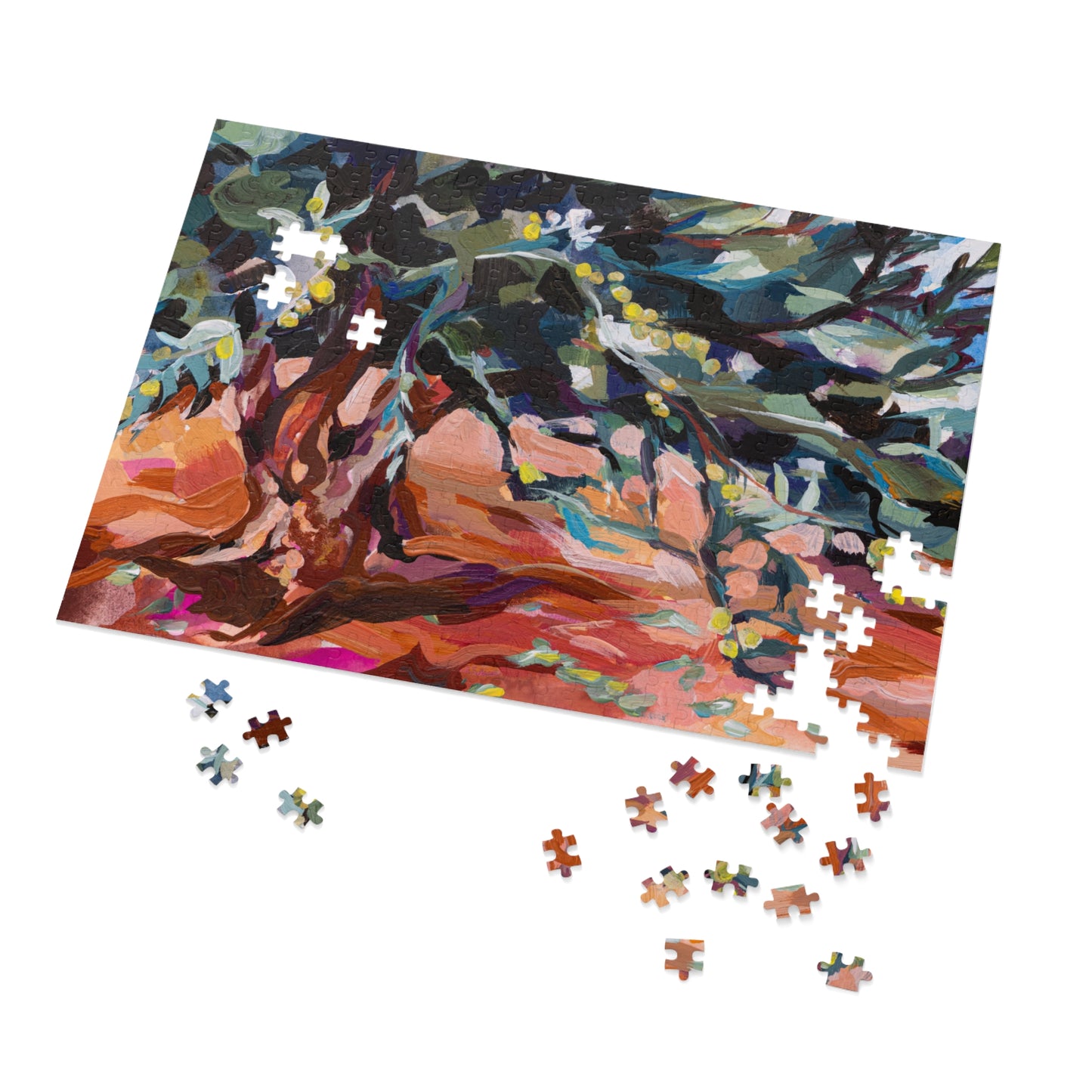 Portrait of an Ancient Olive Tree Painted Puzzle (30, 110, 252, 500,1000-Piece)