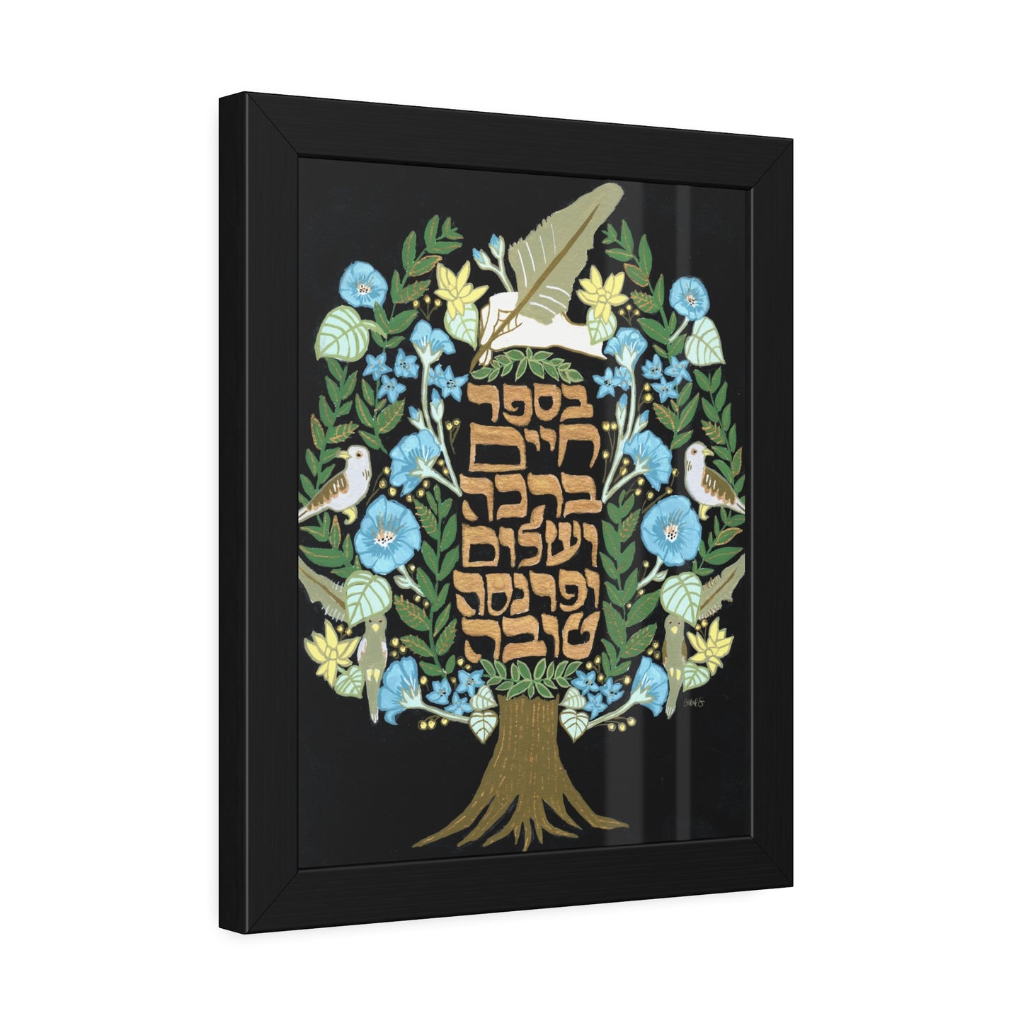 “Tree of Life & Blessings” by Inbal Singer Framed Paper Print