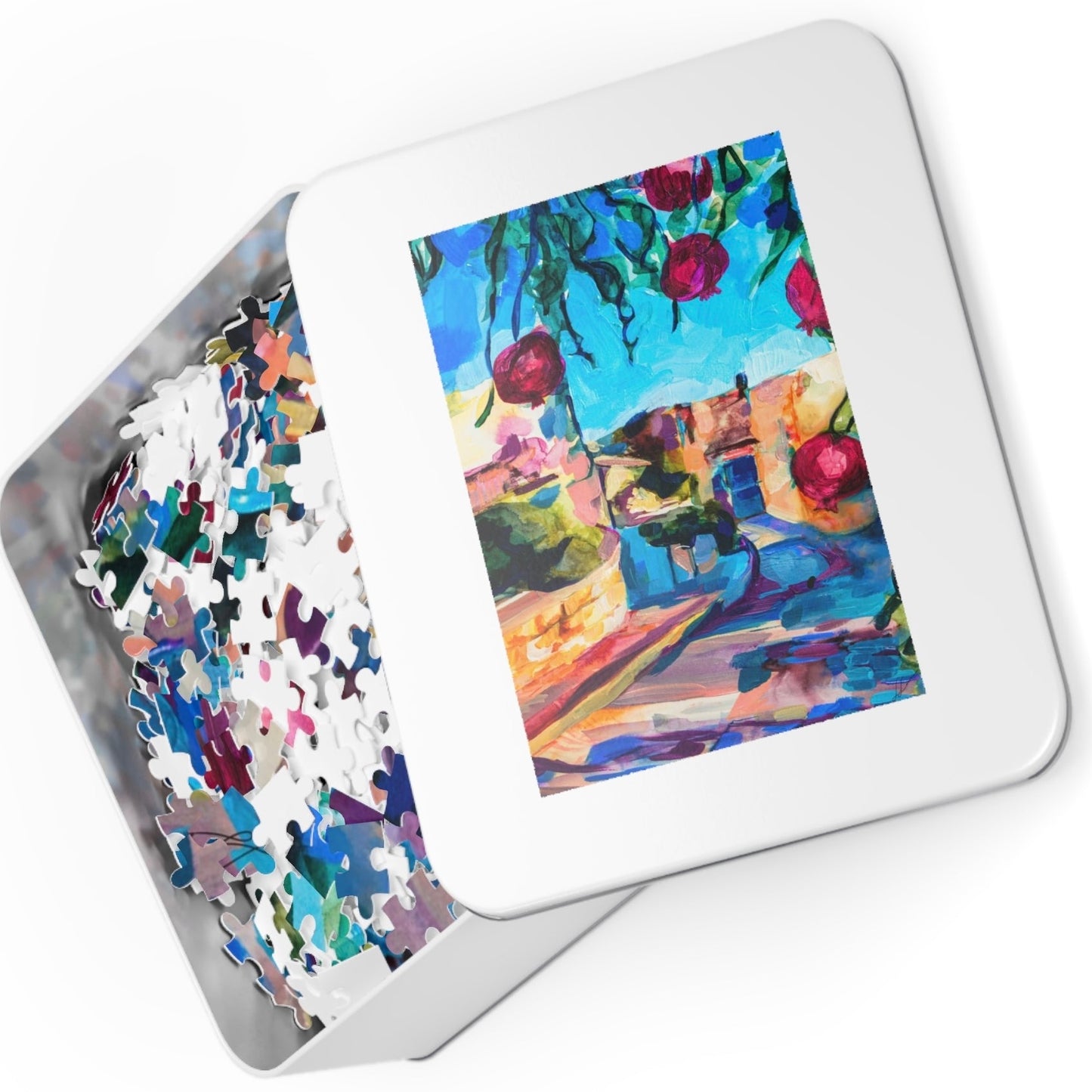 Dancing Shadows of Tzfat Painted Puzzle (30, 110, 252, 500,1000-Pieces)