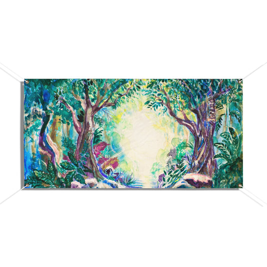 The Journey Begins by Avigail Sapir Sukkah Tapestry (waterproof)