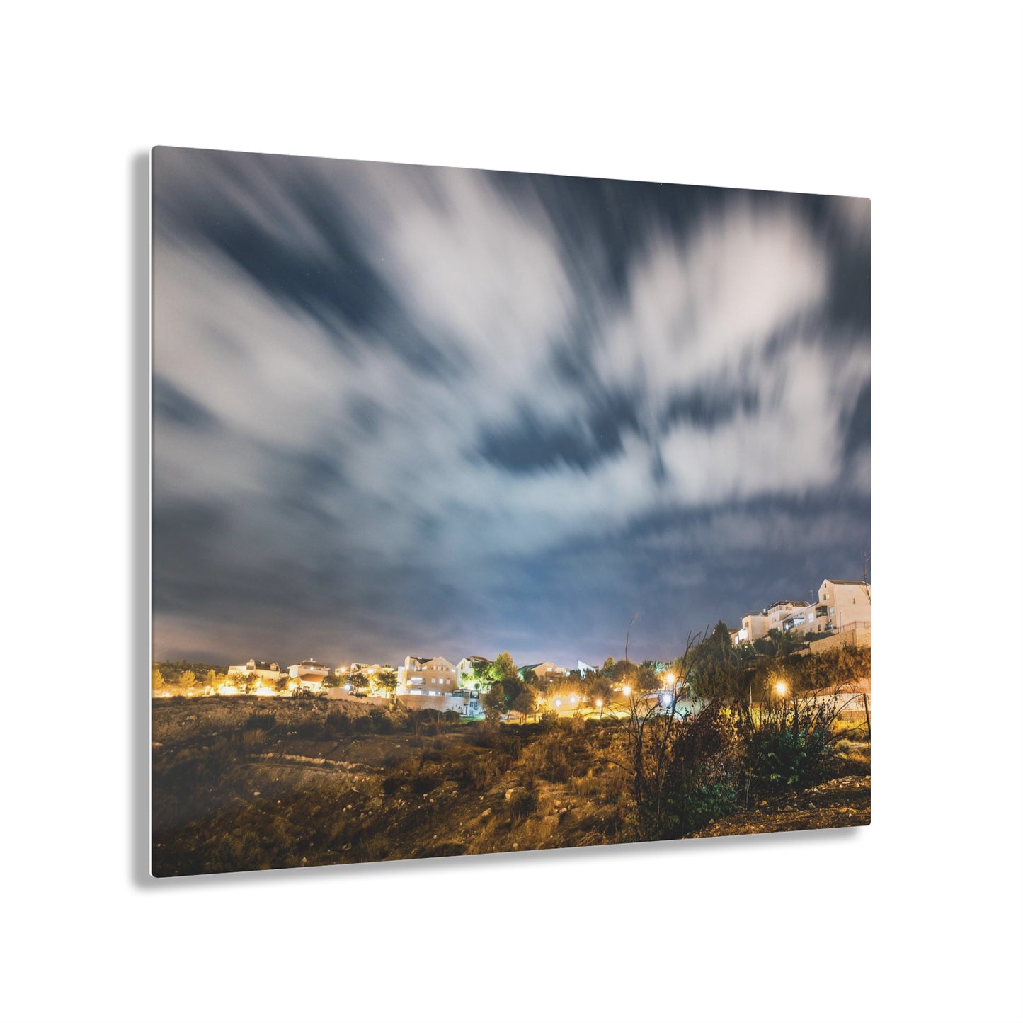 "Night" by Avraham Nacher Glossy Modern Acrylic Print