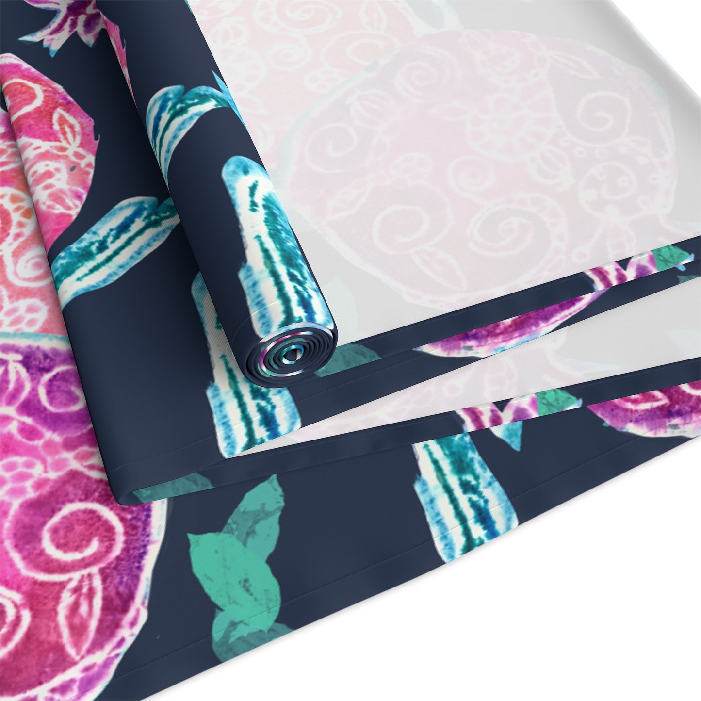 “Pomegranate Whimsy” by Leah Luria Table Runner (Cotton, Poly)