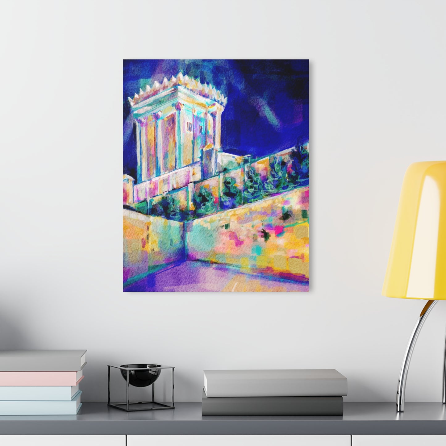 Night Vision - Beis Hamikdash III by Leah Luria Acrylic Prints (French Cleat Hanging)