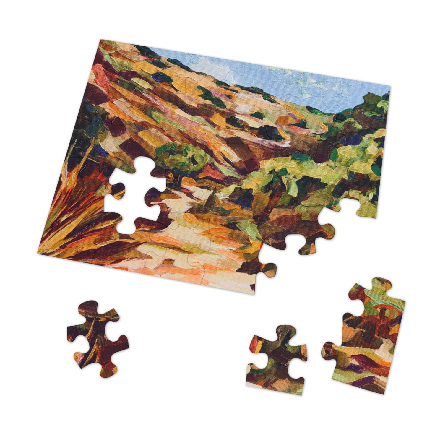 “Lech Lecha” by Leah Luria Jigsaw Puzzle (30, 110, 252, 500,1000-Piece)