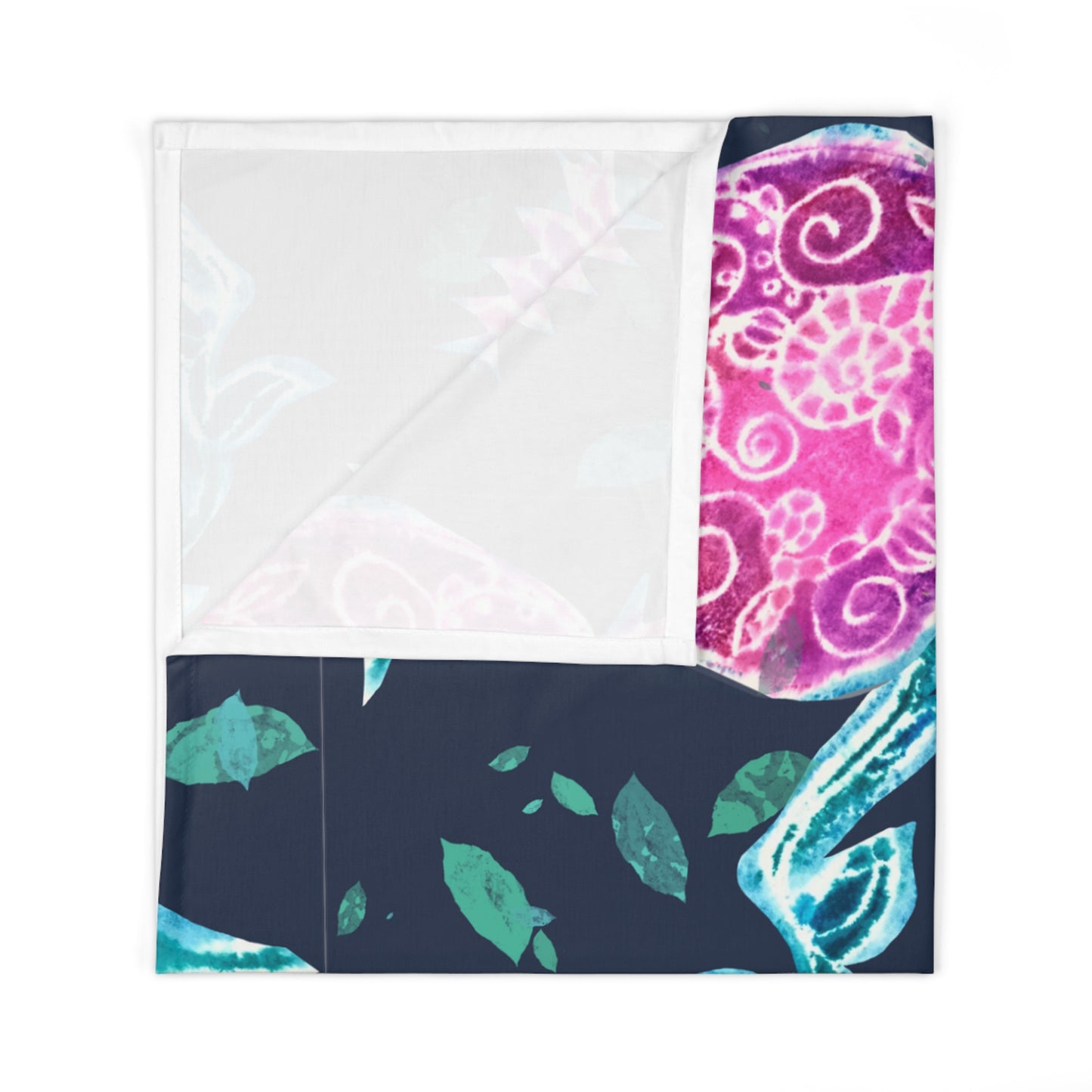 “Pomegranate Whimsy” by Leah Luria Baby Swaddle Blanket