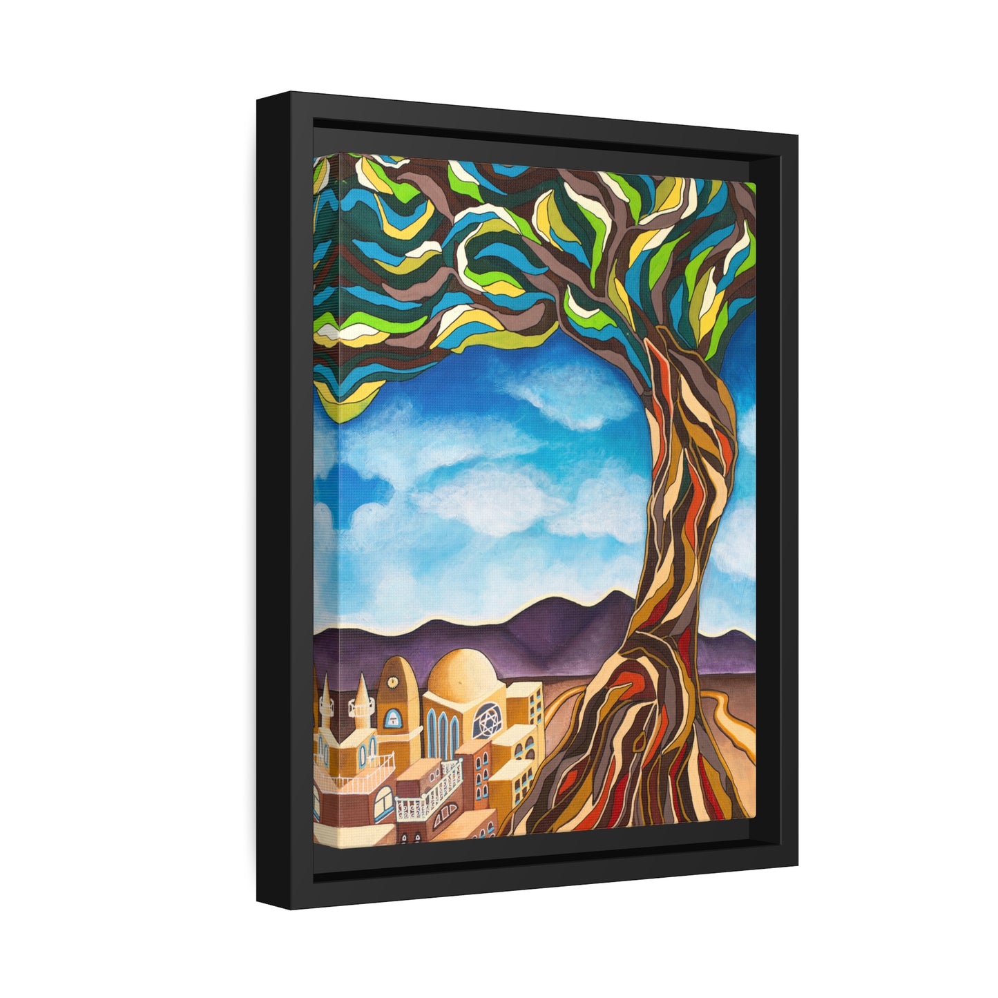 Tree of Life by Yael Flatauer -  Framed Canvas Print