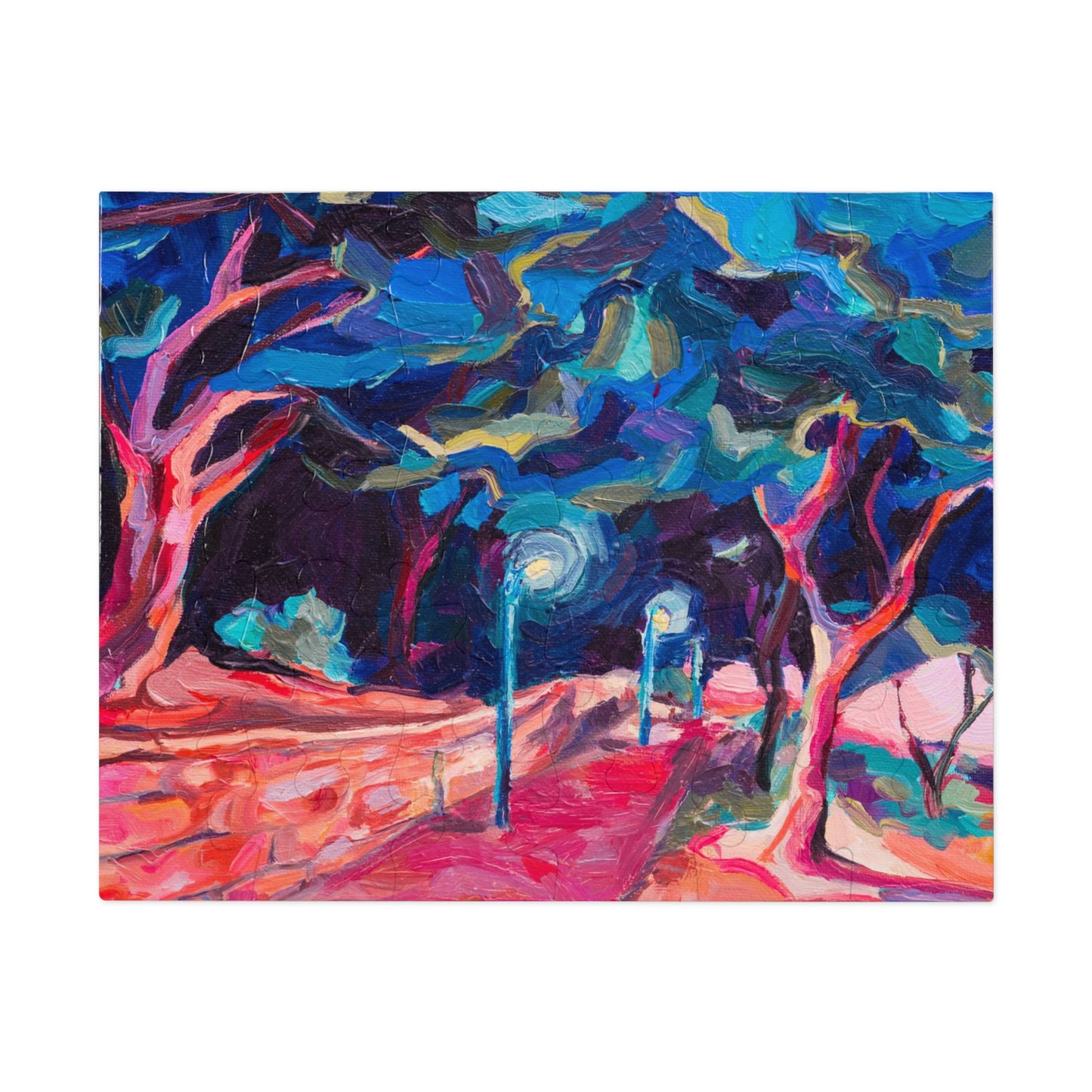 “Summer Evening Stroll in Israel” by Leah Luria Jigsaw Puzzle (30, 110, 252, 500,1000-Piece)